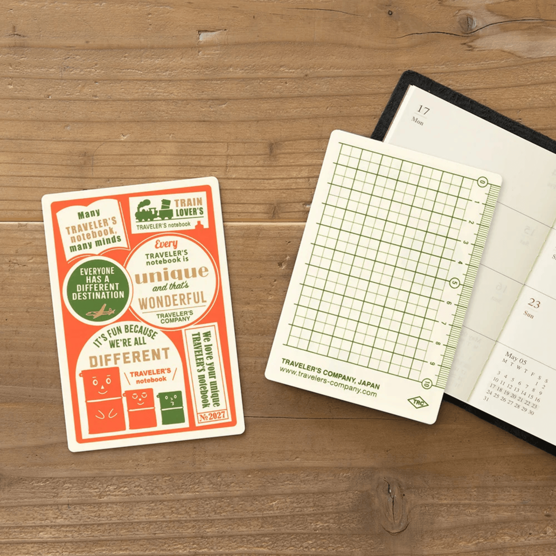 Traveler's Company Japan Accessori Traveler's Notebook Plastic Sheet 2027 - Edizione Limitata