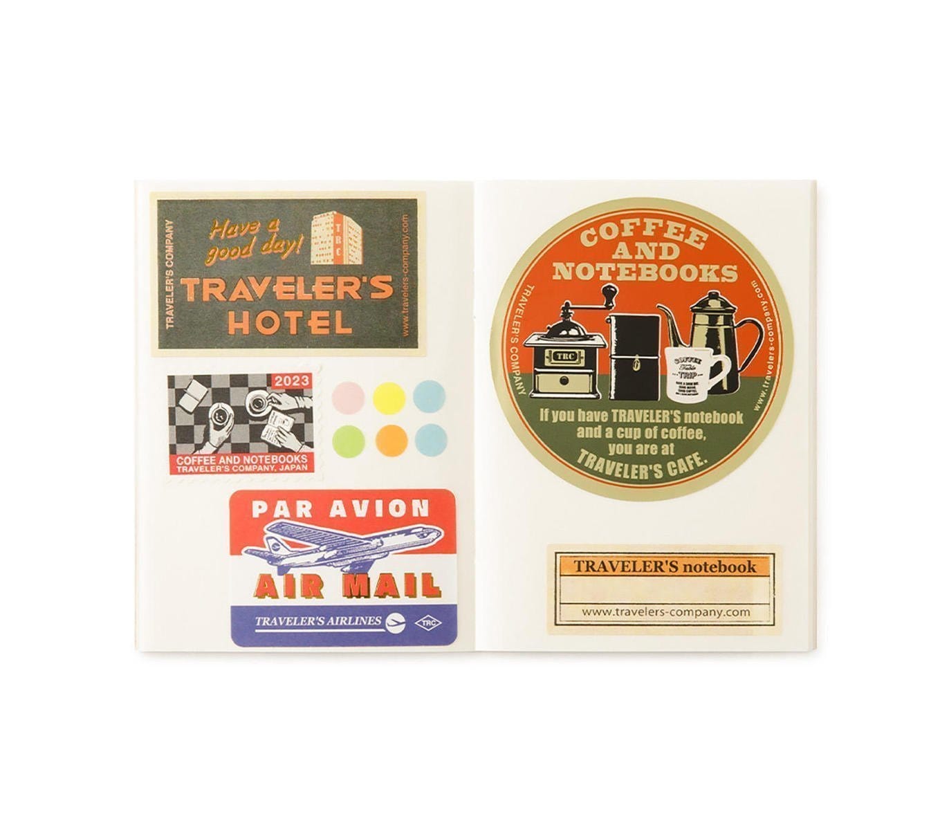 Traveler's Company Japan Accessori Traveler's Passport Stickers Release Paper