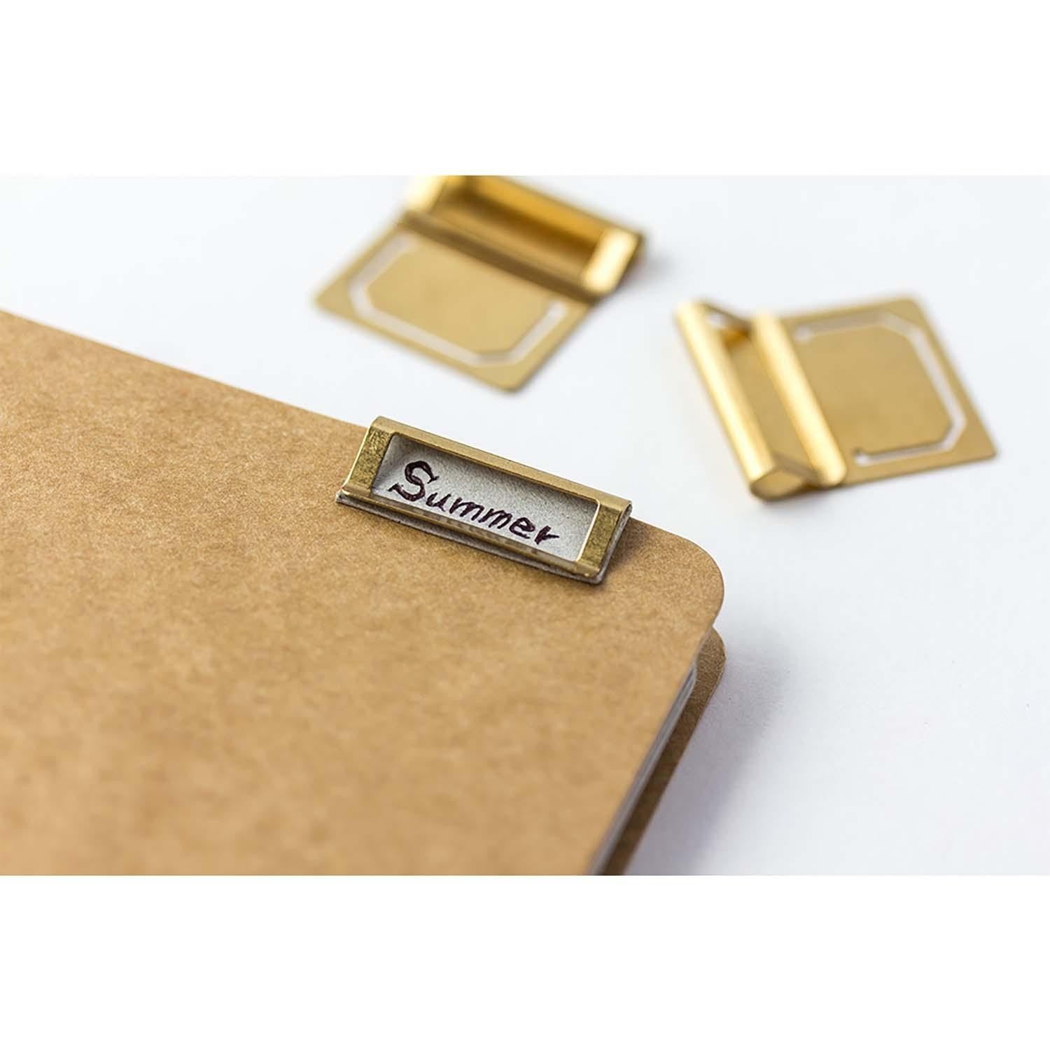 Traveler's Company Japan Accessori TRC BRASS index Clips - Traveler's Company