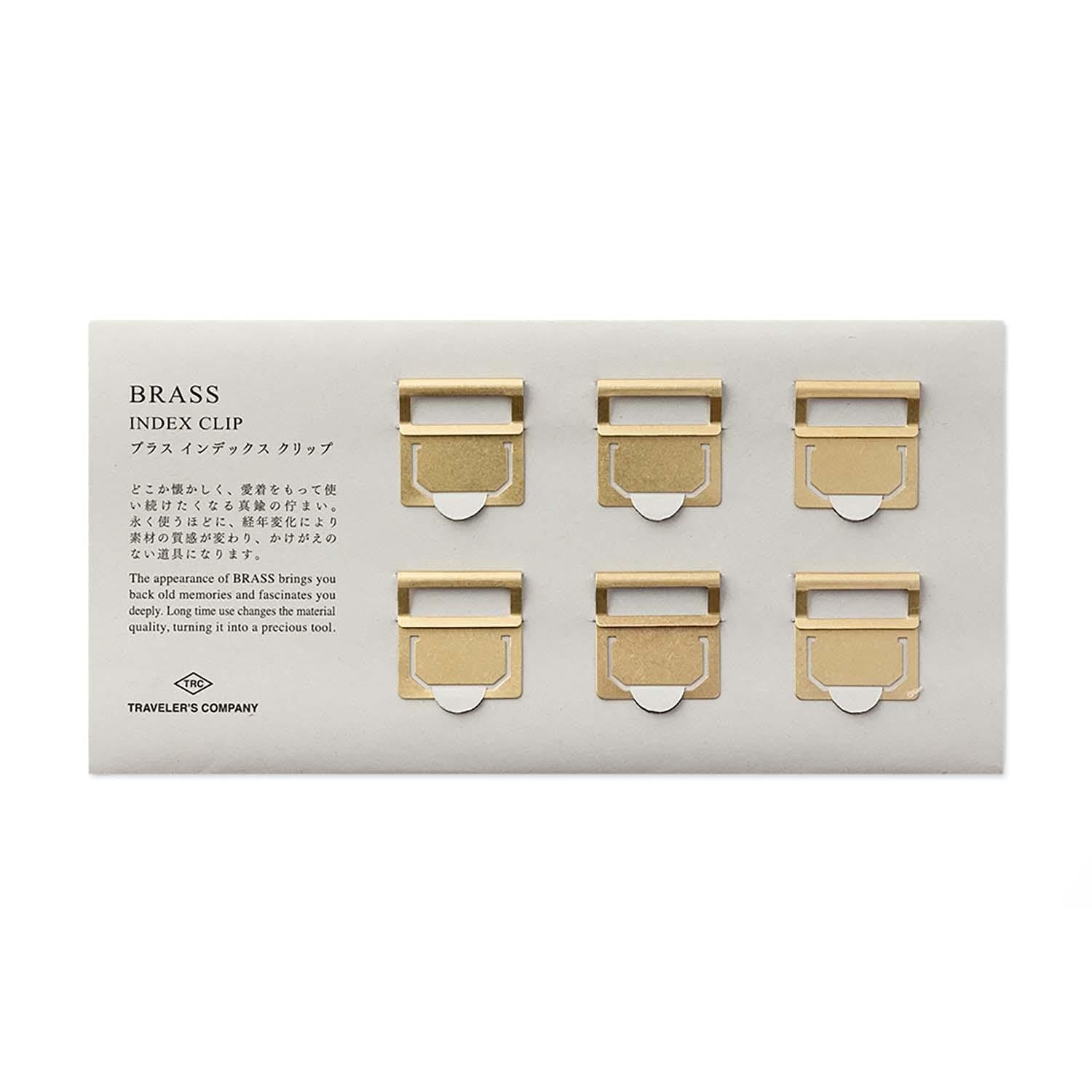 Traveler's Company Japan Accessori TRC BRASS index Clips - Traveler's Company