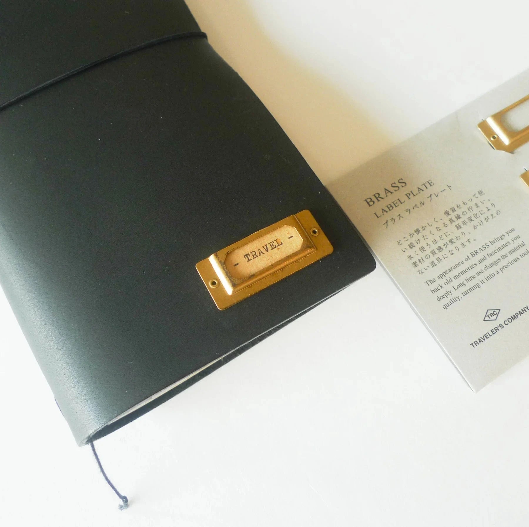 Traveler's Company Japan Accessori TRC BRASS Label Plate - Traveler's Company