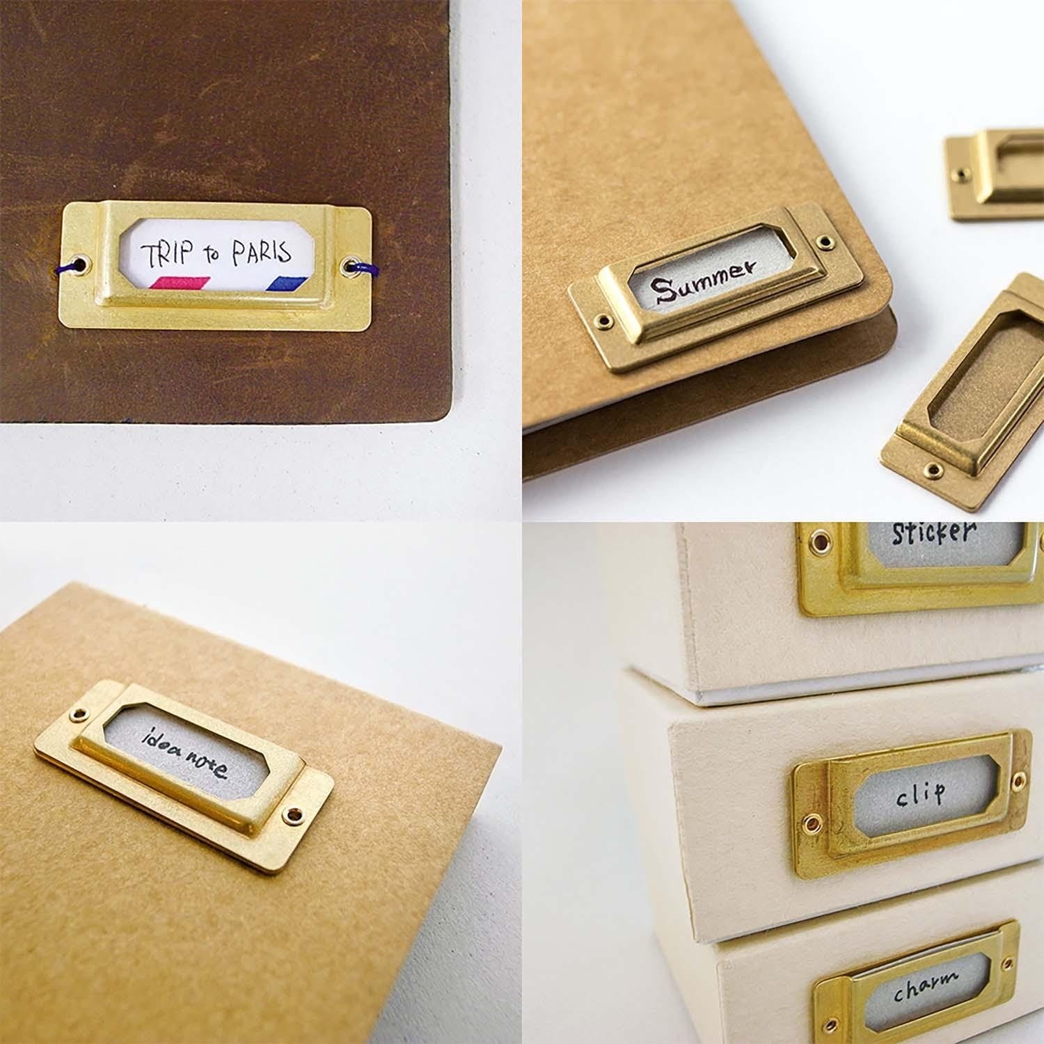 Traveler's Company Japan Accessori TRC BRASS Label Plate - Traveler's Company