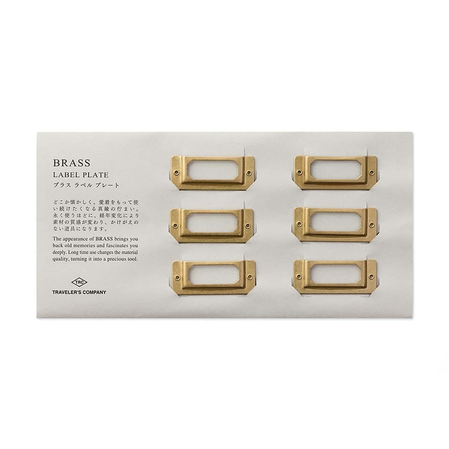 Traveler's Company Japan Accessori TRC BRASS Label Plate - Traveler's Company