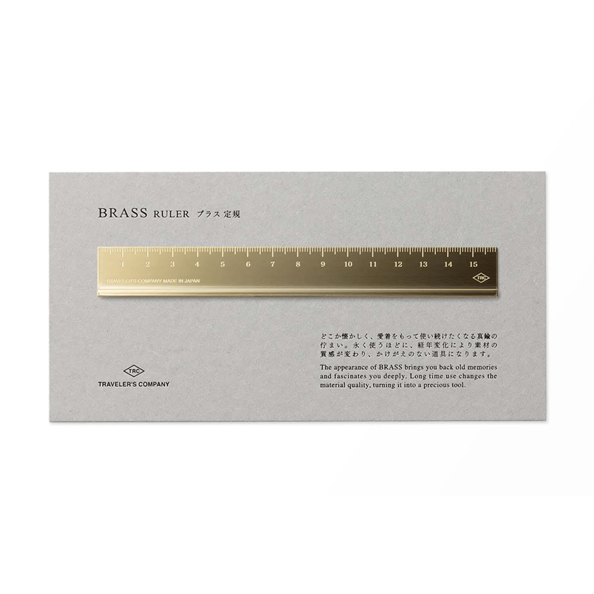 Traveler's Company Japan Accessori TRC BRASS Ruler