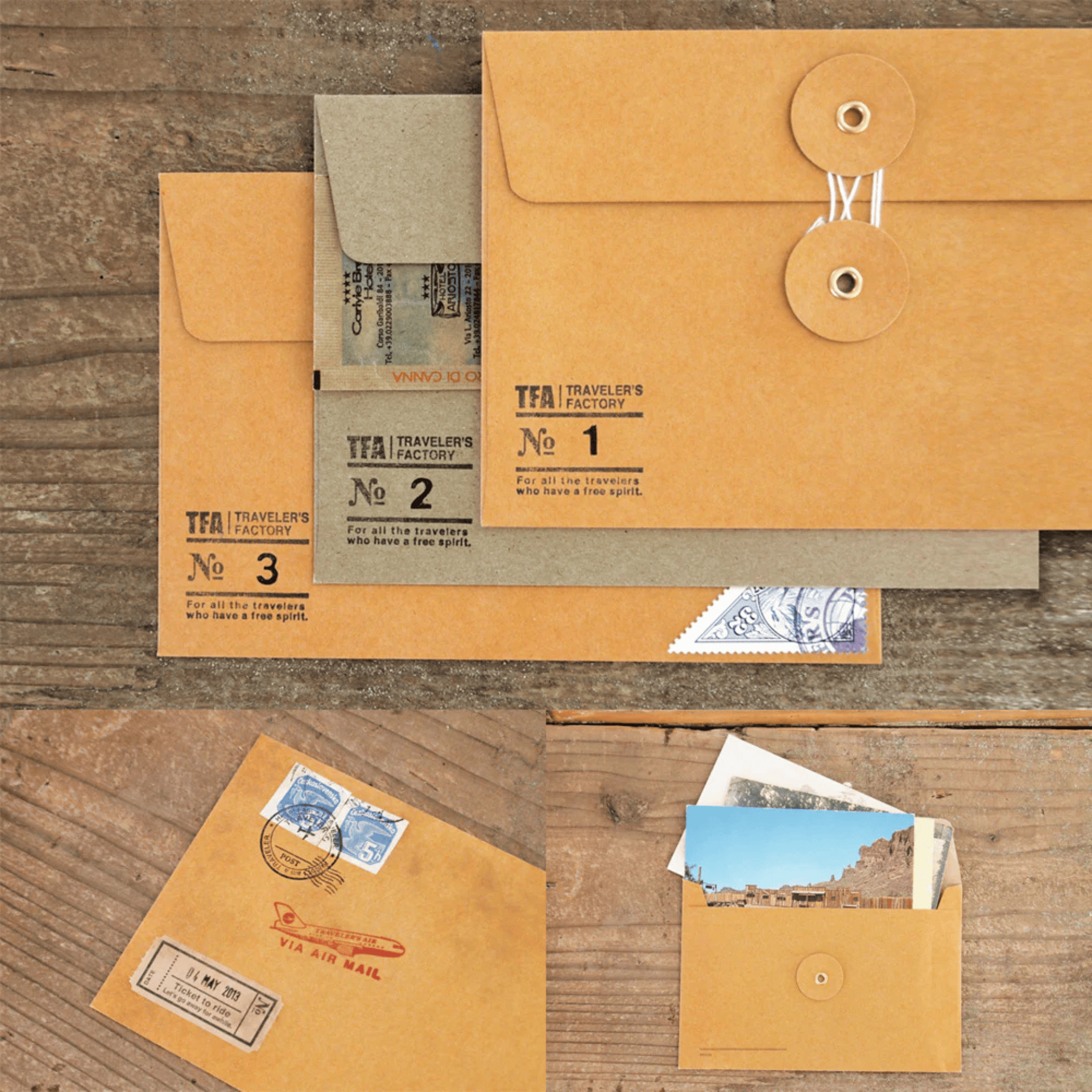 Traveler's Company Japan Accessori TRC Kraft Envelope - M