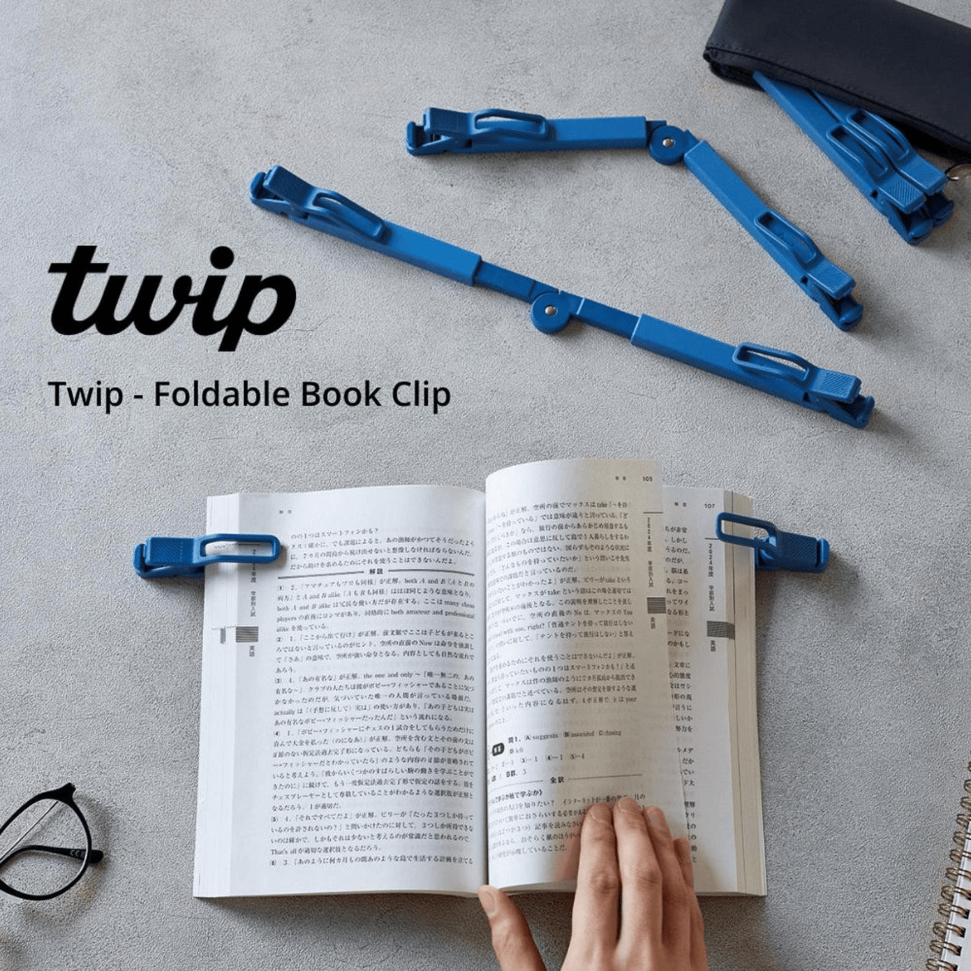 King Jim Hitotoki Accessori Twip Book Clip