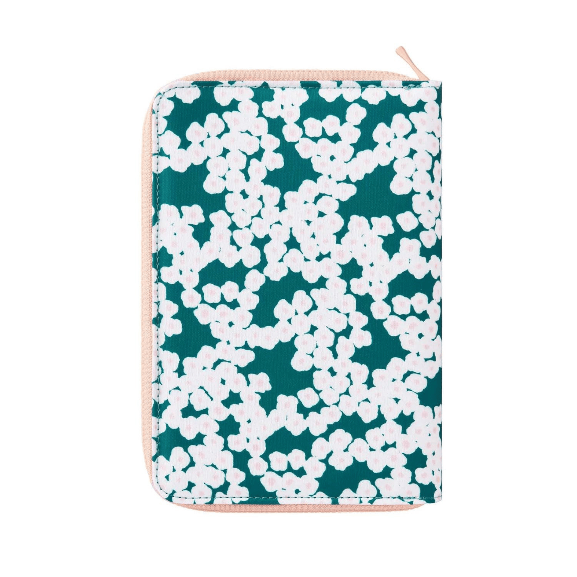 King Jim Hitotoki Accessori Zippered Cloth Cover Comic size - Flower