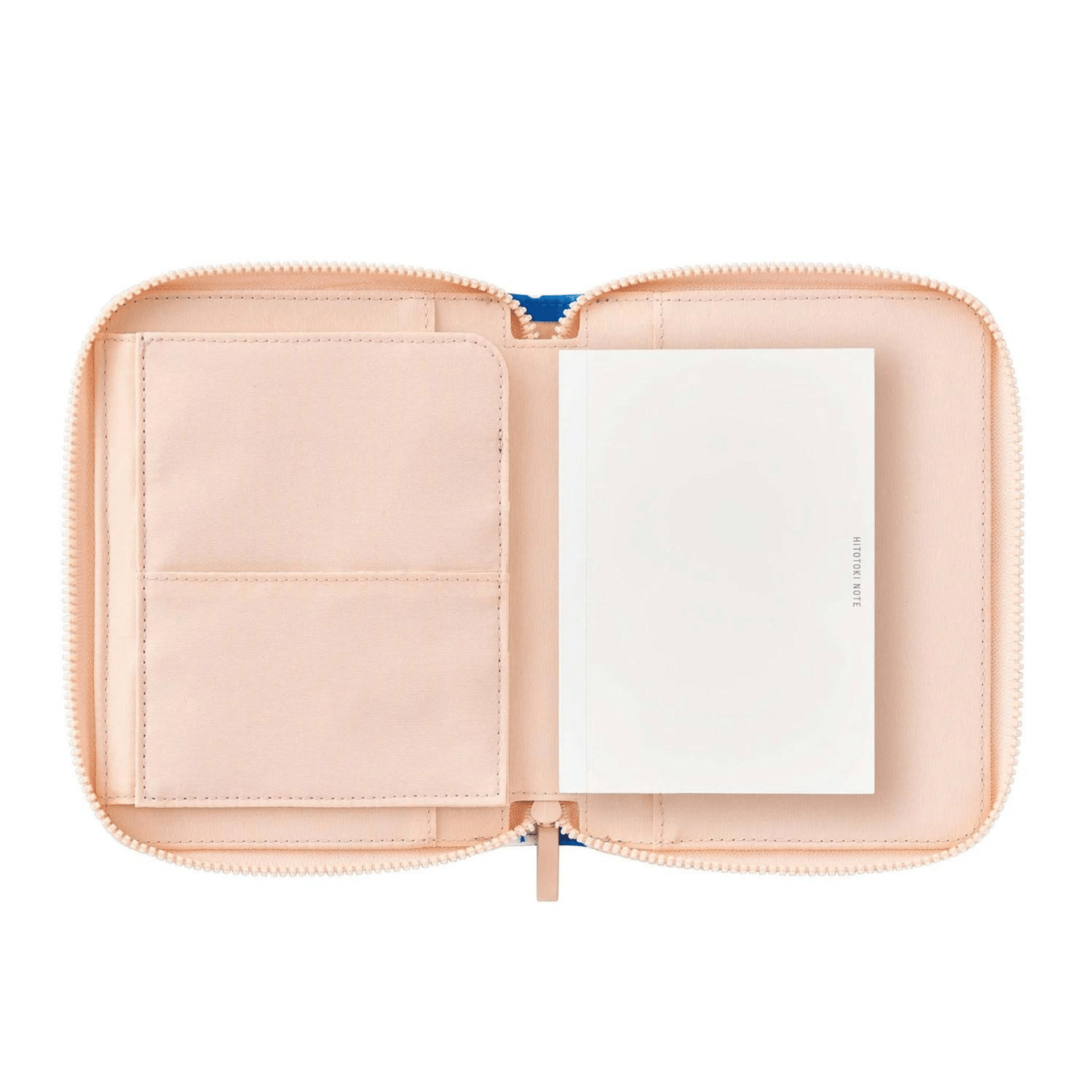 King Jim Hitotoki Accessori Zippered Cloth Cover Passport size - Flower