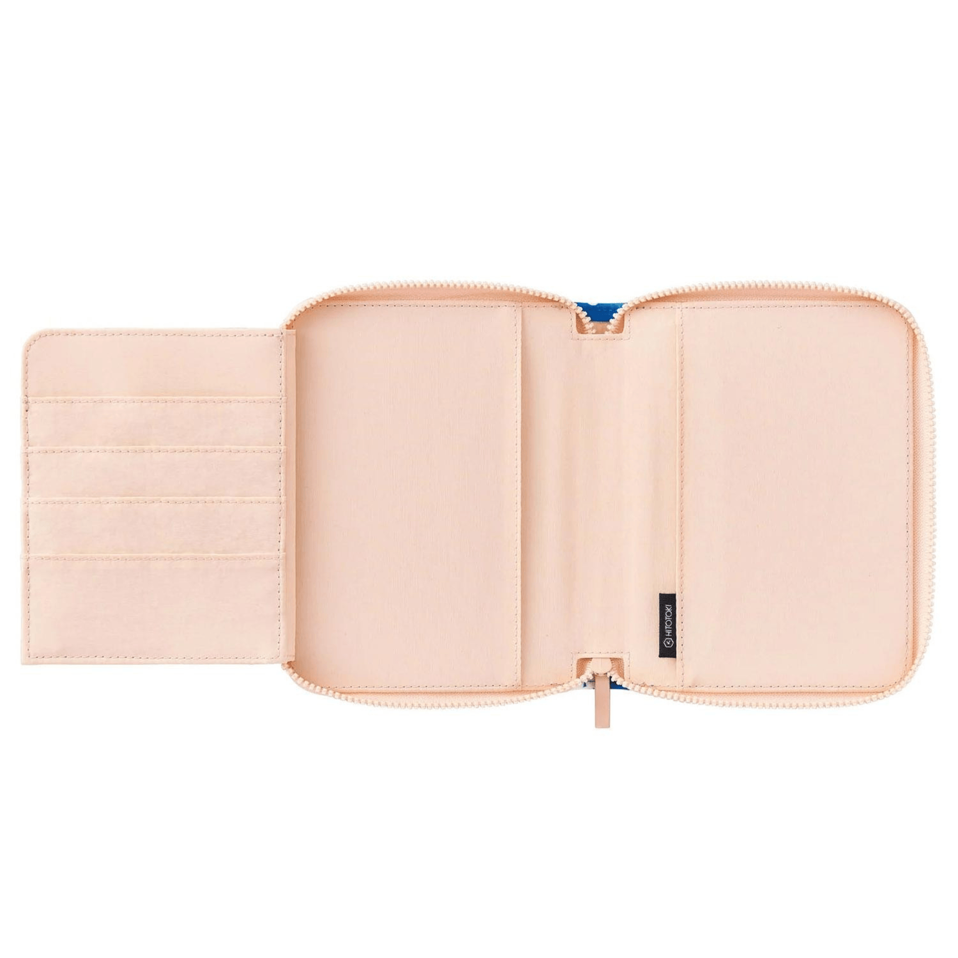 King Jim Hitotoki Accessori Zippered Cloth Cover Passport size - Flower