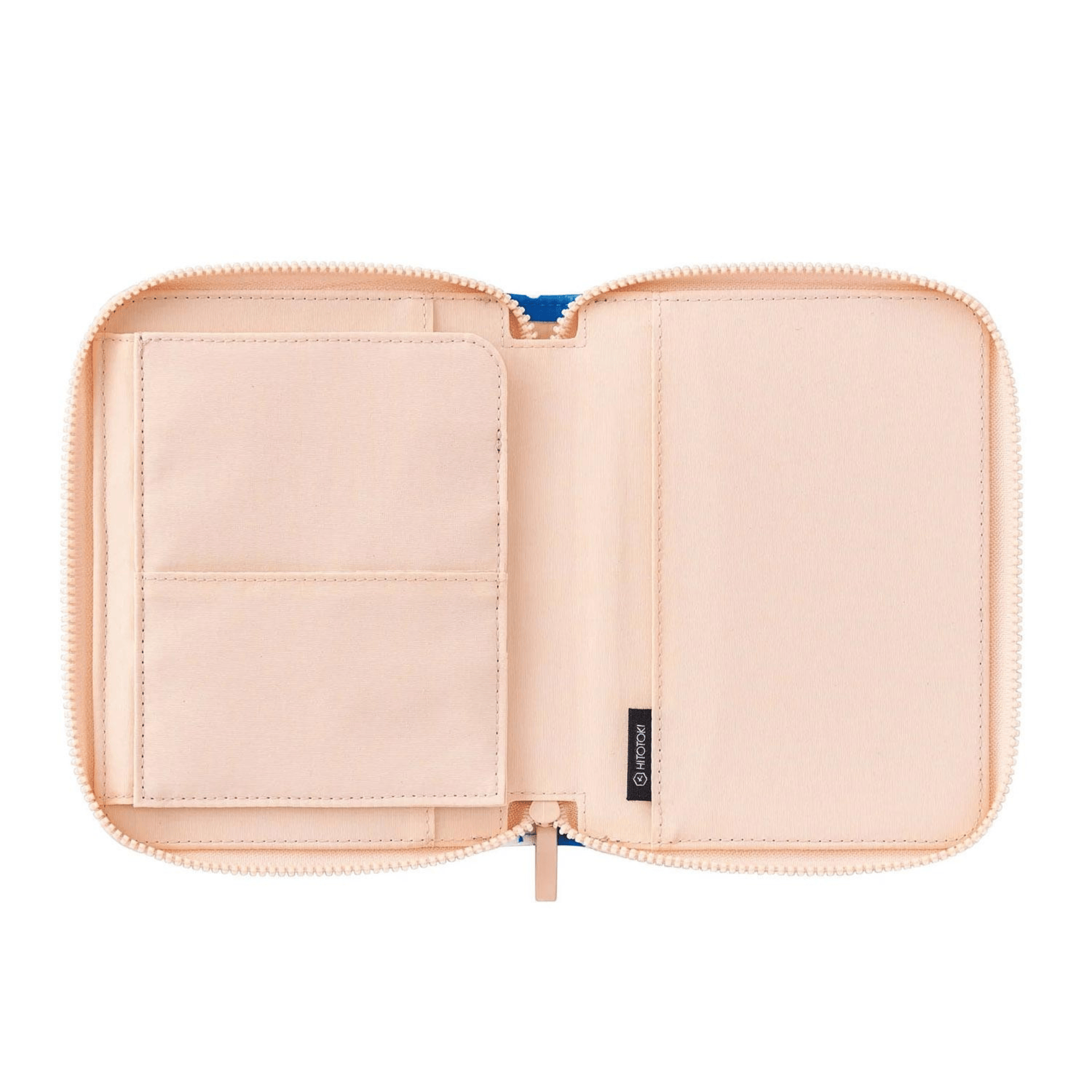 King Jim Hitotoki Accessori Zippered Cloth Cover Passport size - Flower