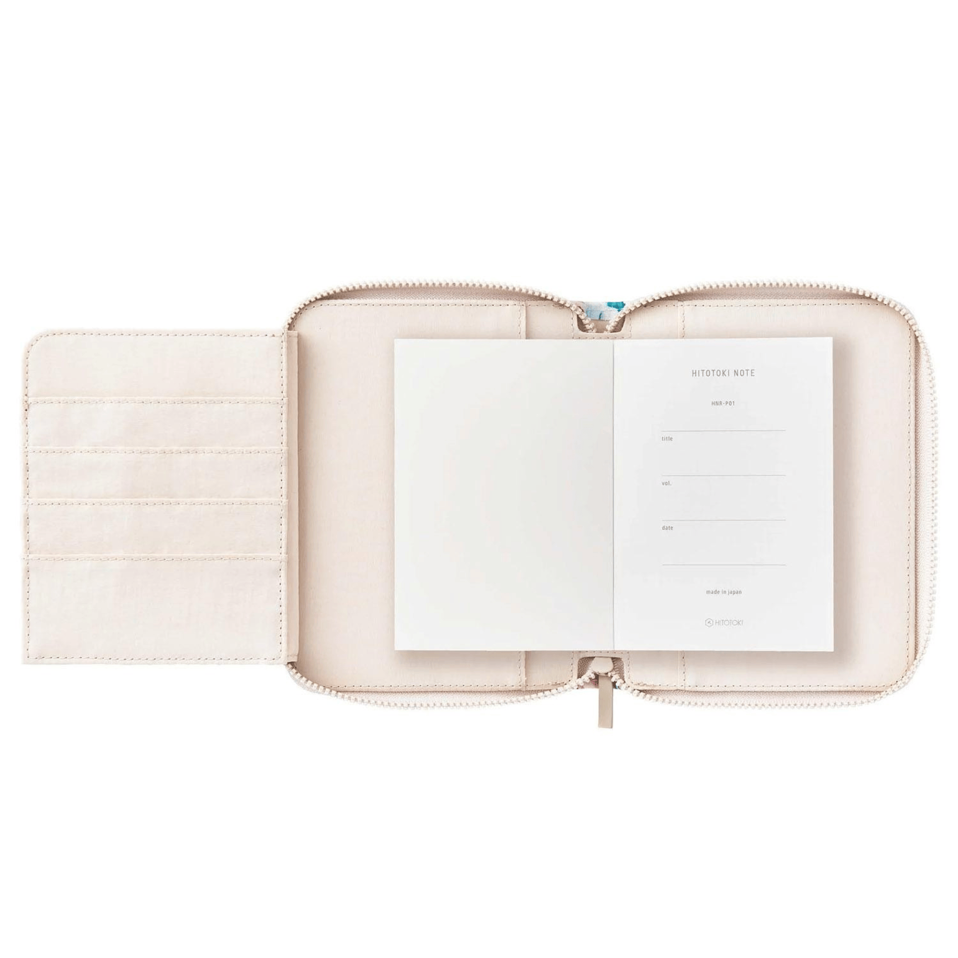 King Jim Hitotoki Accessori Zippered Cloth Cover Passport size - Paint