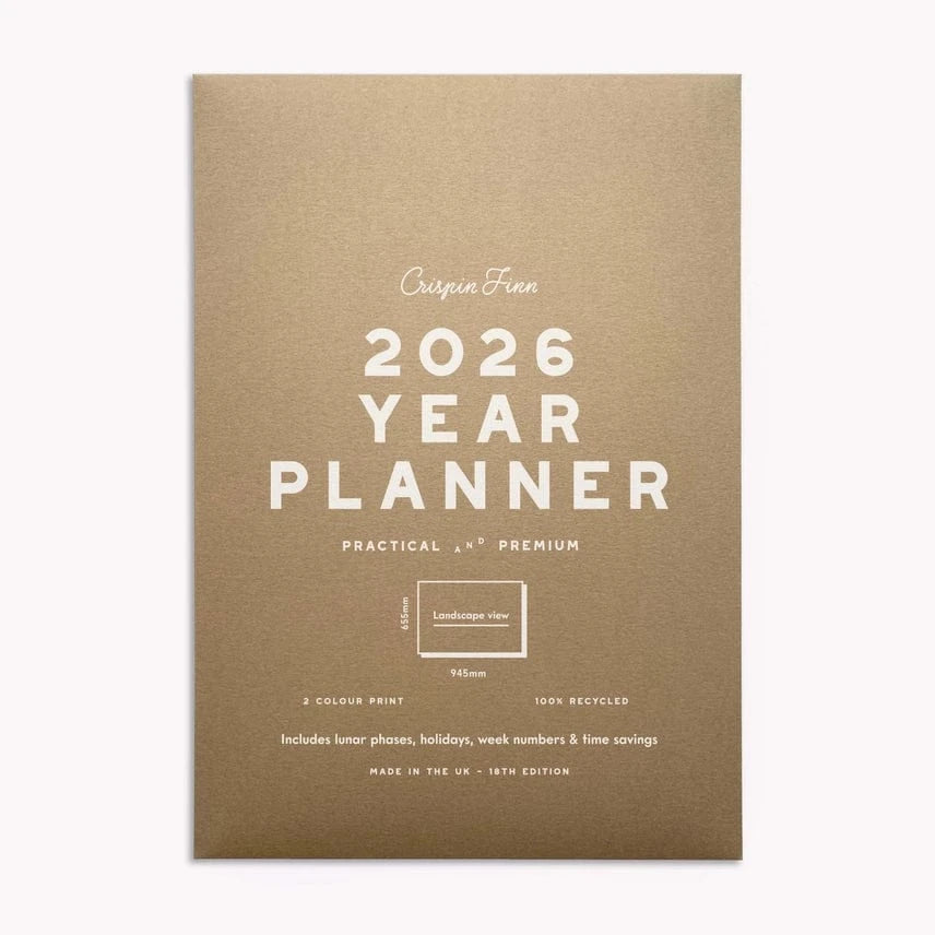 Crispin Finn Agenda 2026 Year Planner - Landscape View