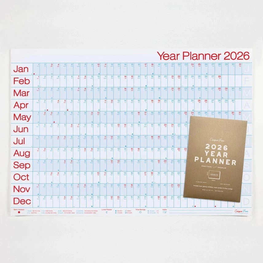 Crispin Finn Agenda 2026 Year Planner - Landscape View