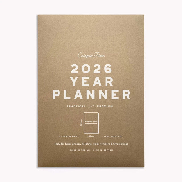 Crispin Finn Agenda 2026 Year Planner - Portrait View