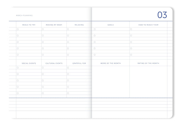A-Journal Agenda Agenda 2025-2026 Lavender Blue - 18 mesi