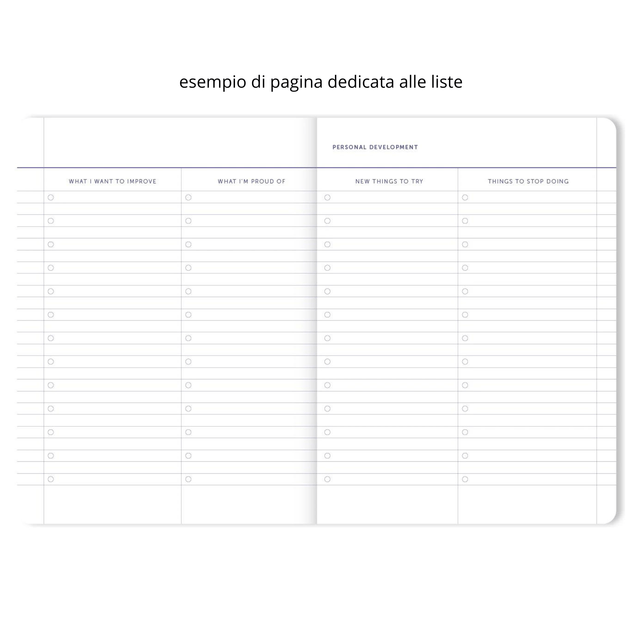 A-Journal Agenda Agenda 2025-2026 Lavender Blue - 18 mesi