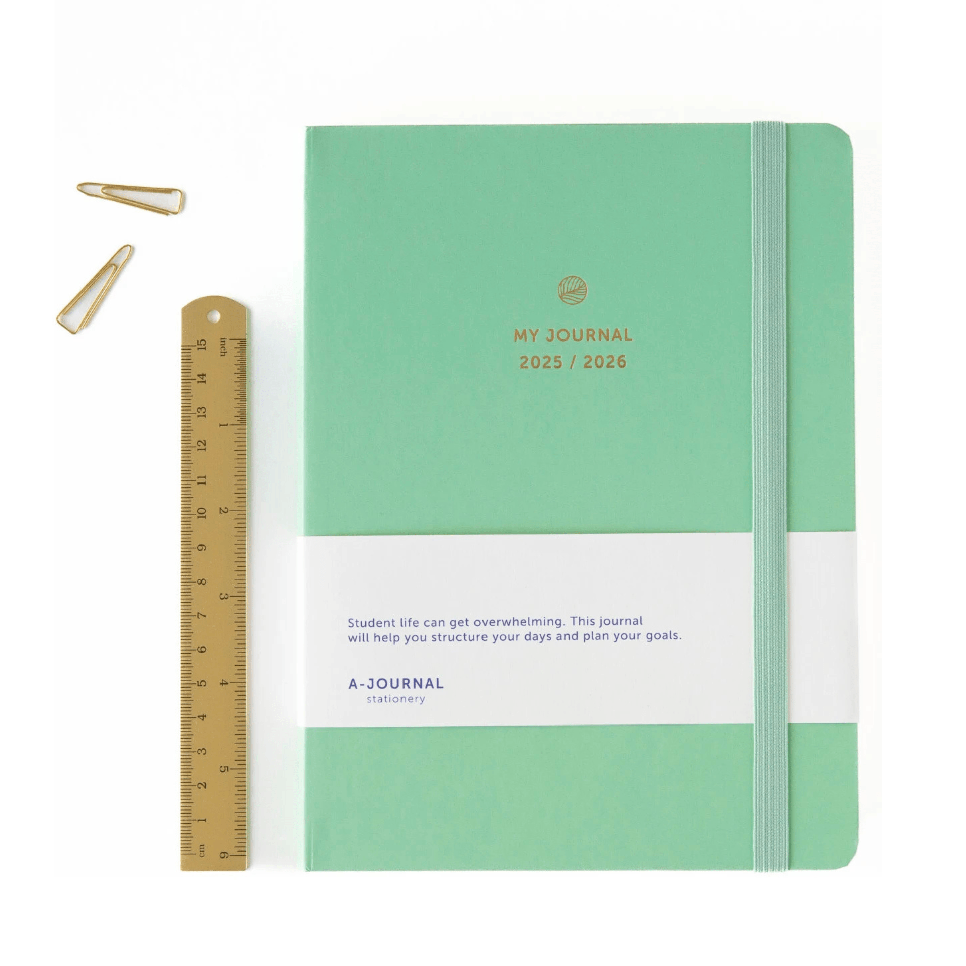 A-Journal Agenda Agenda 2025-2026 Mint Green- 12 mesi