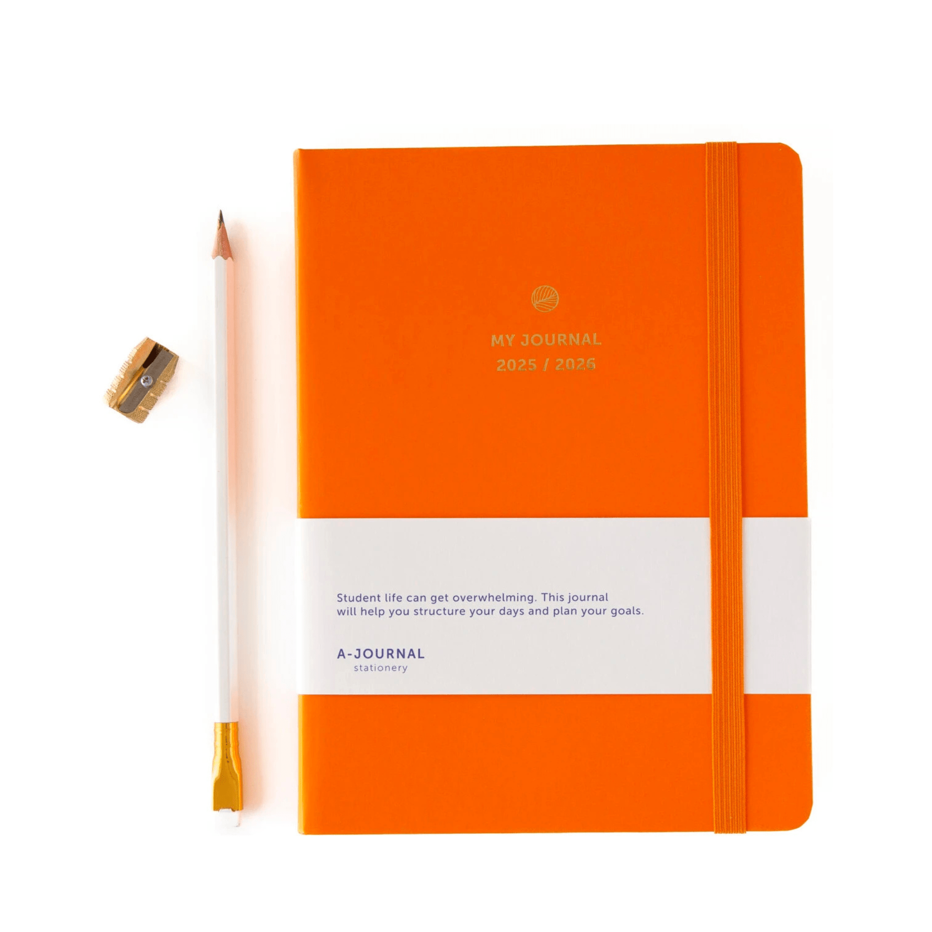 A-Journal Agenda Agenda 2025-2026 Orange - 12 mesi