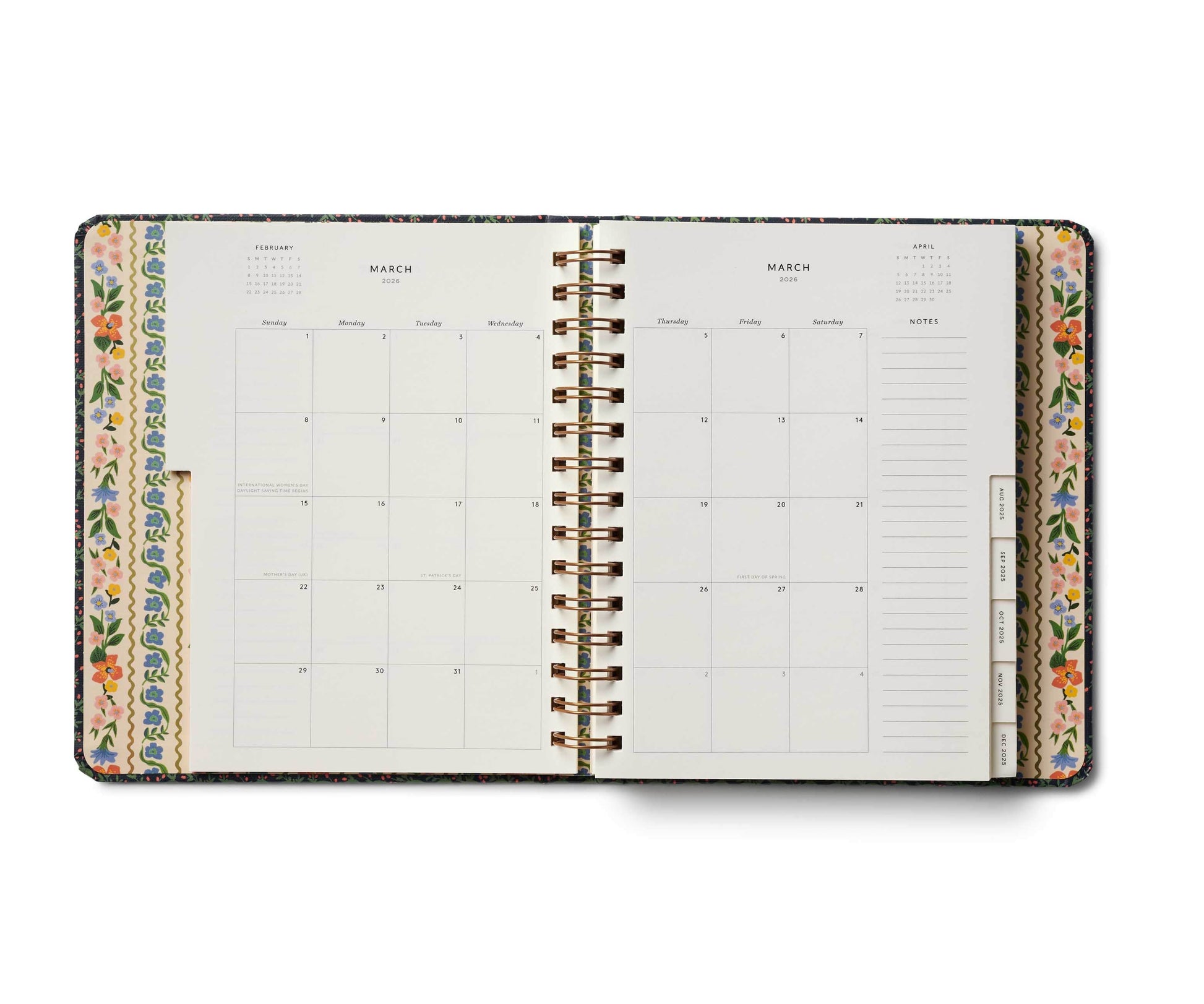 Rifle Paper Agenda Agenda 2025-2026 Wildwood - spirale nascosta