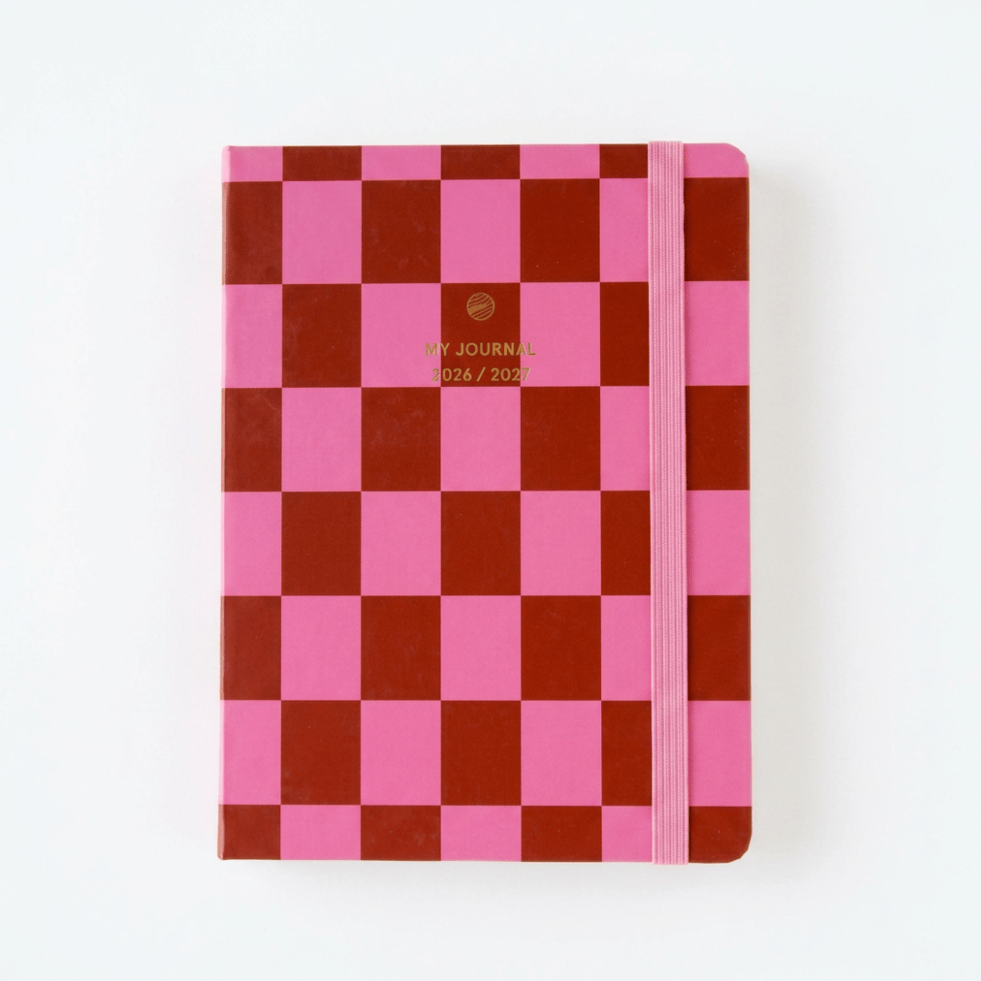 A-Journal Agenda Agenda 2026/2027 - 12 mesi - Checkered Pink