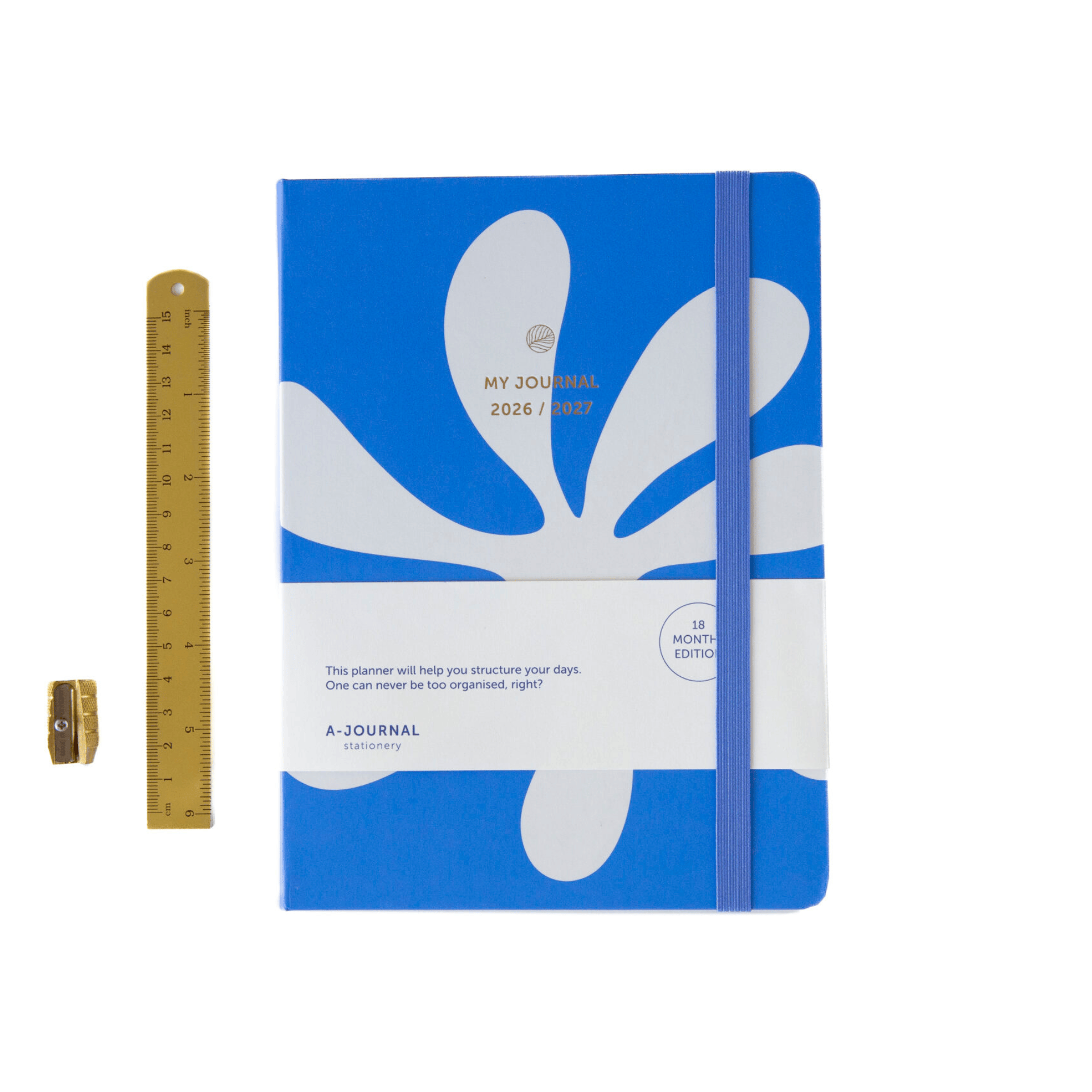 A-Journal Agenda Agenda 2026/2027 - 18 mesi - Abstract Blue