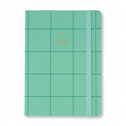 A-Journal Agenda Agenda 2026/2027 - 18 mesi - Checkered Mint Green