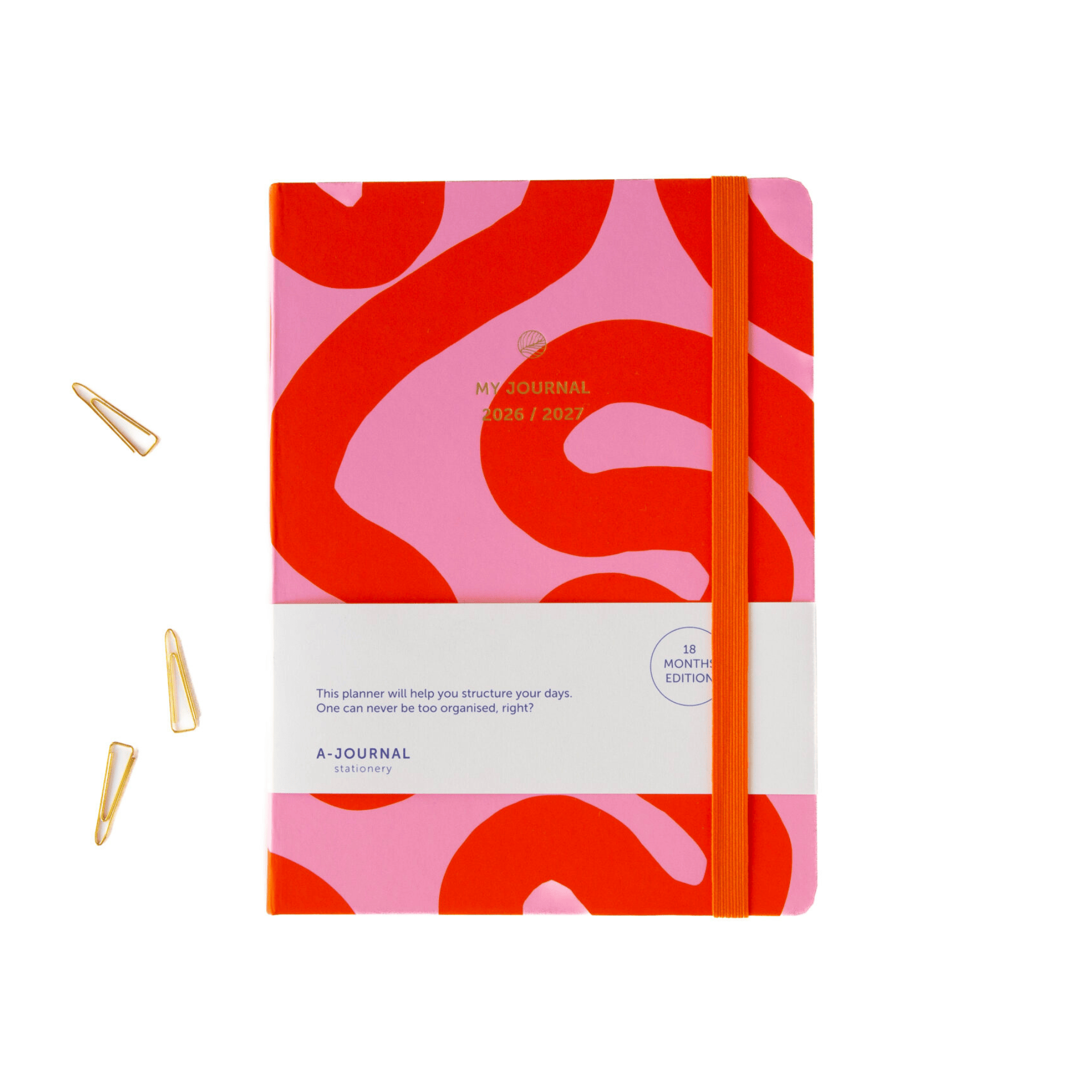 A-Journal Agenda Agenda 2026/2027 - 18 mesi - Flow Pink