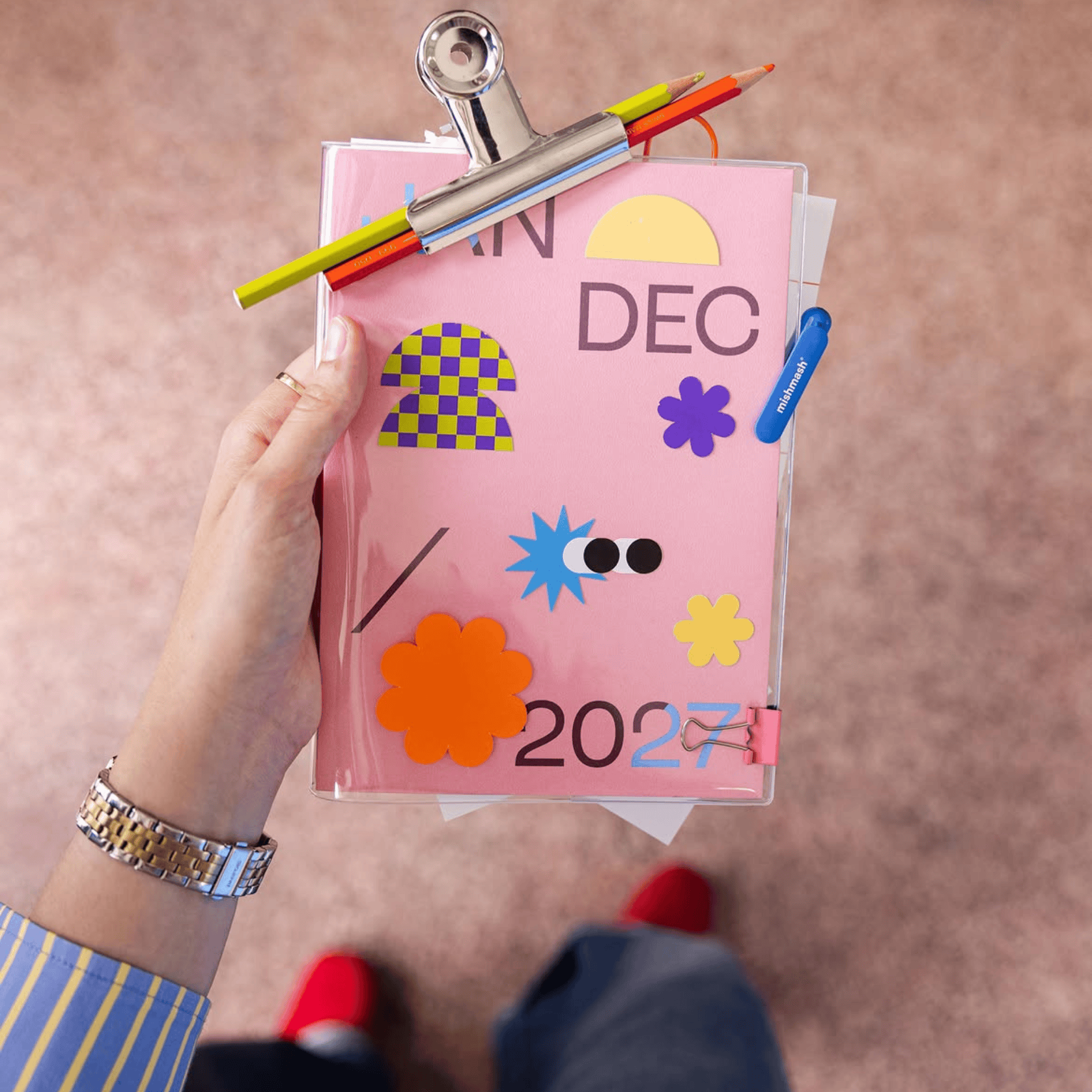 Mishmash Agenda Agenda 2027 Dusty Pink con cover