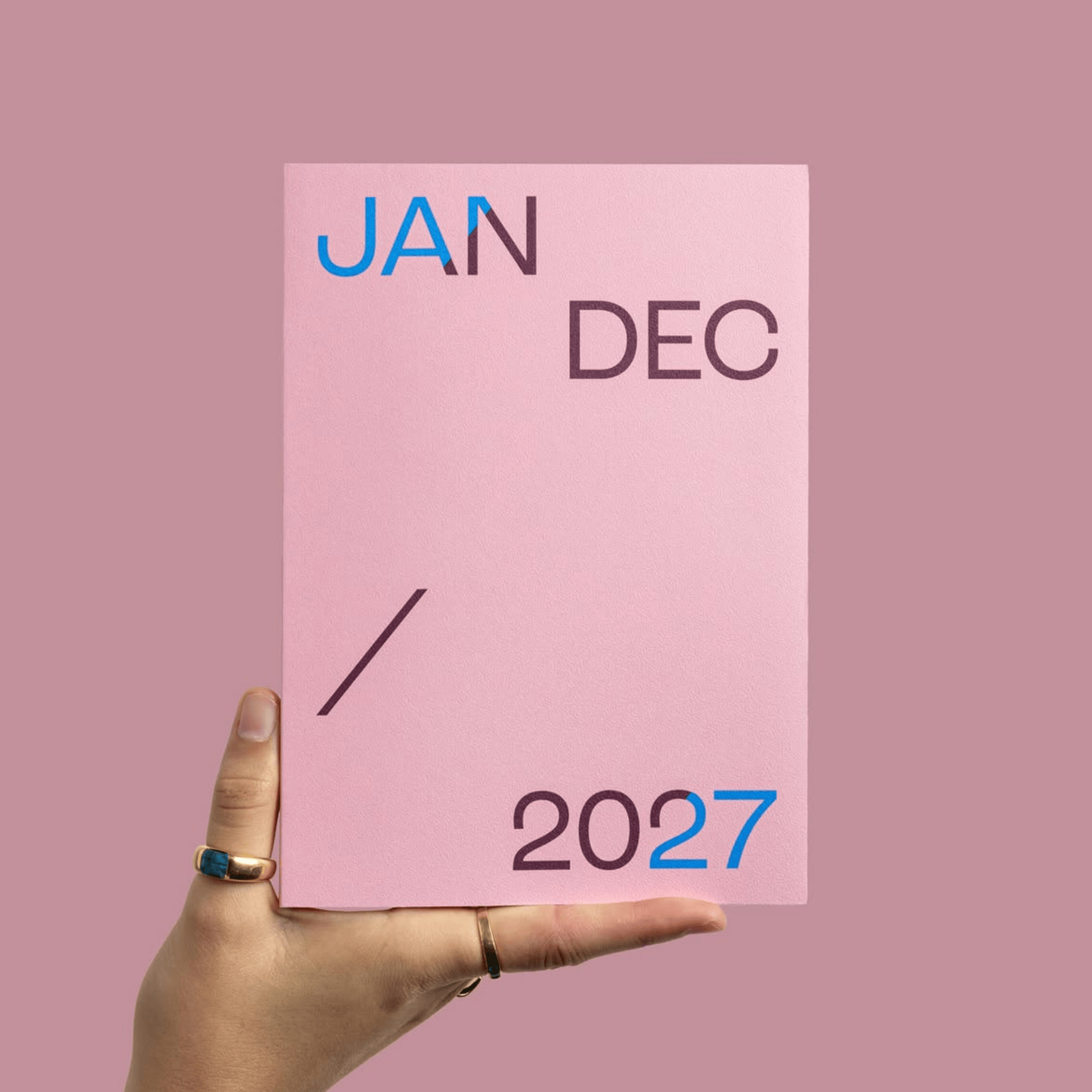 Mishmash Agenda Agenda 2027 Dusty Pink con cover