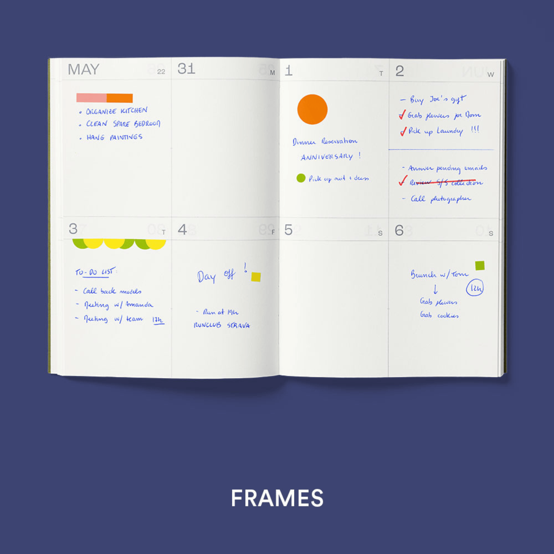 Mishmash Agenda FRAMES Agenda 2027 Midnight Blue con cover