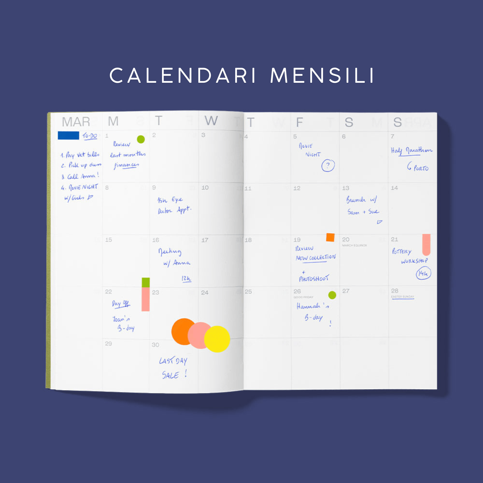 Mishmash Agenda Agenda 2027 Midnight Blue con cover