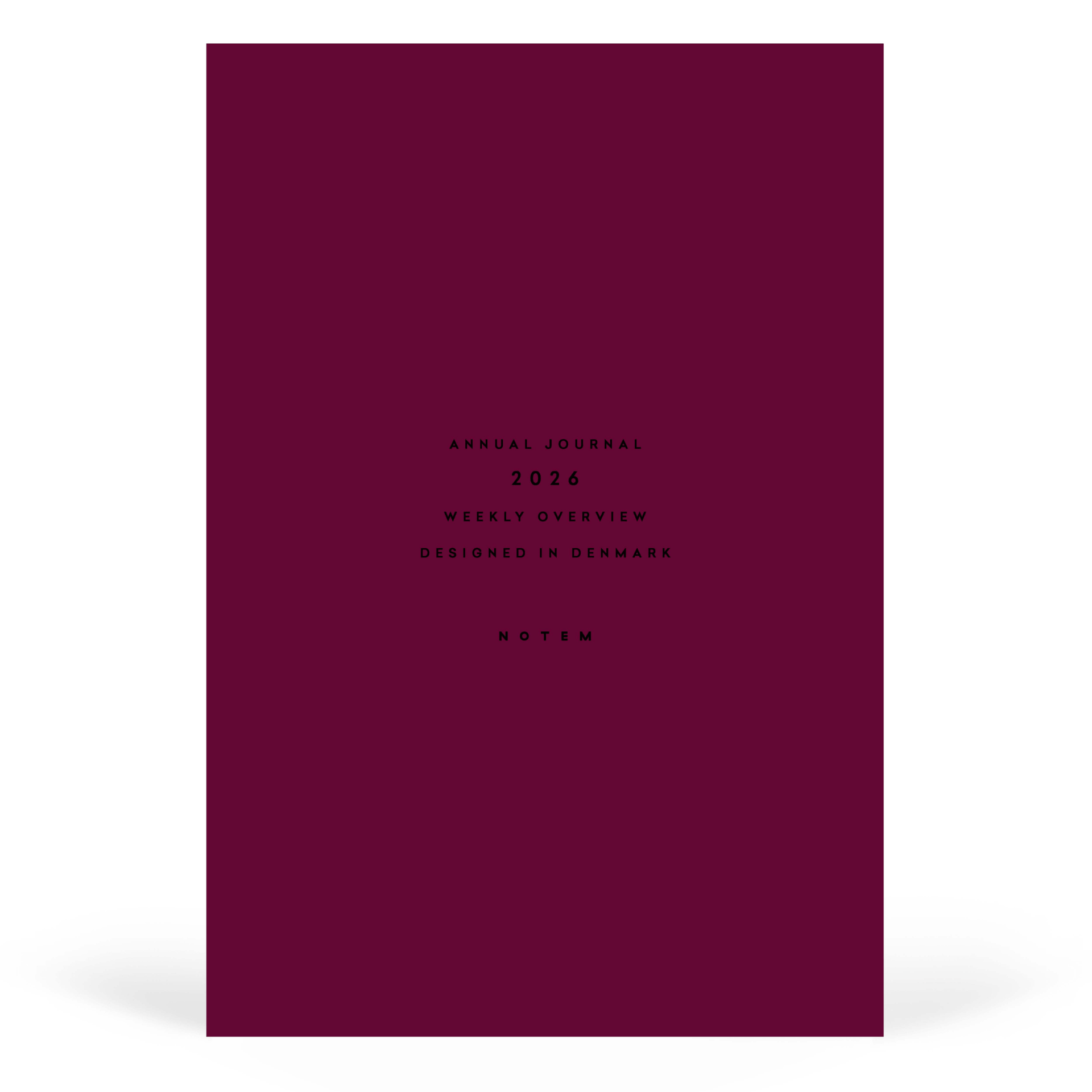 Notem Agenda Agenda Alva Large 2027 - Dark Red