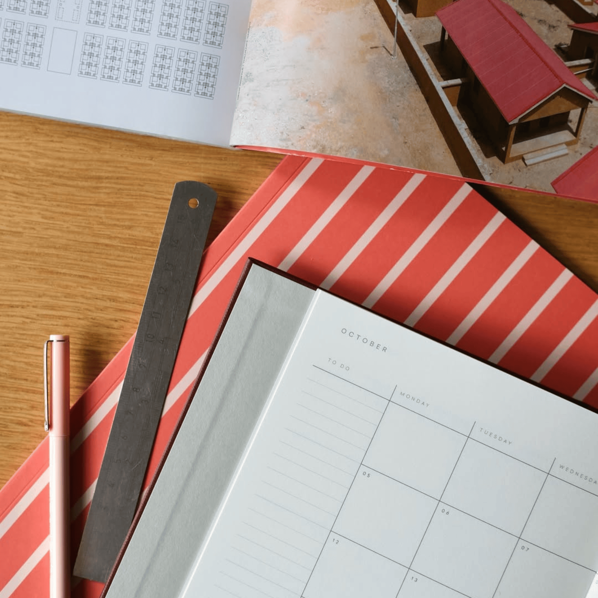 Notem Agenda Agenda Alva Large 2027 - Dark Red