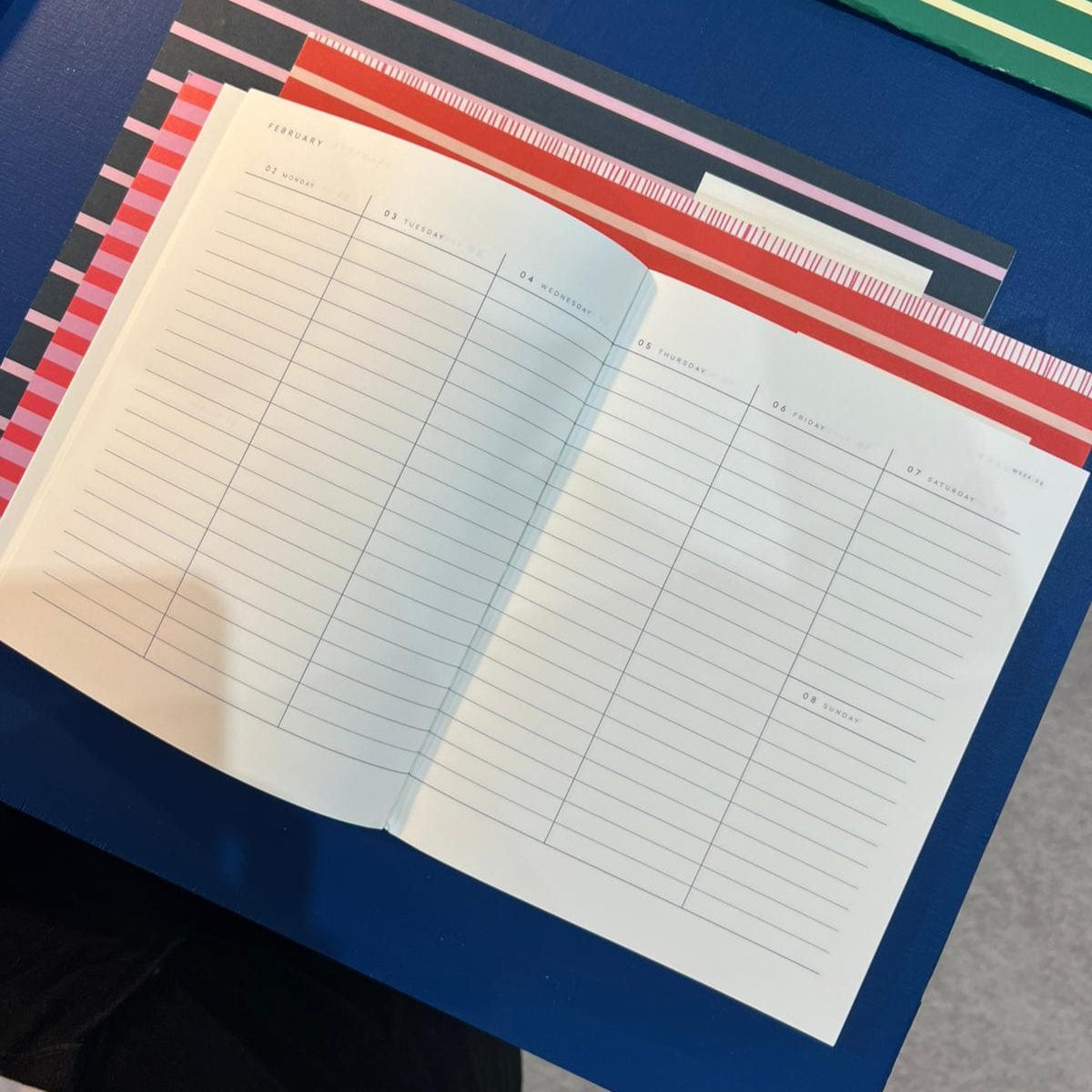 Notem Agenda Agenda Alva Medium 2027 - Red Stripes