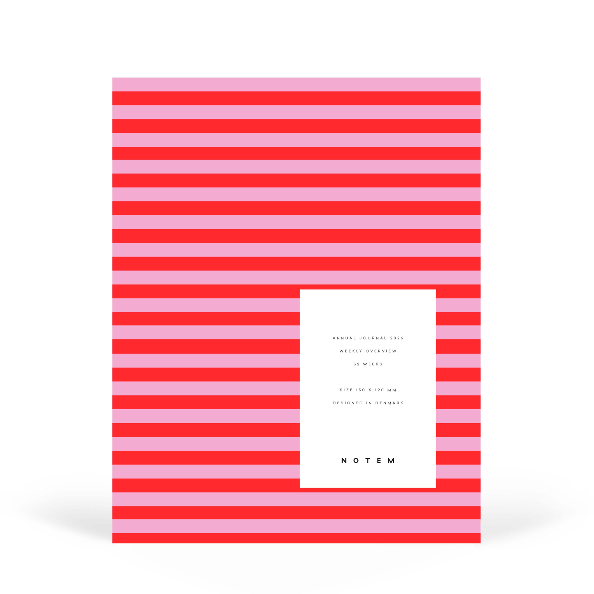 Notem Agenda Agenda Alva Medium 2027 - Red Stripes