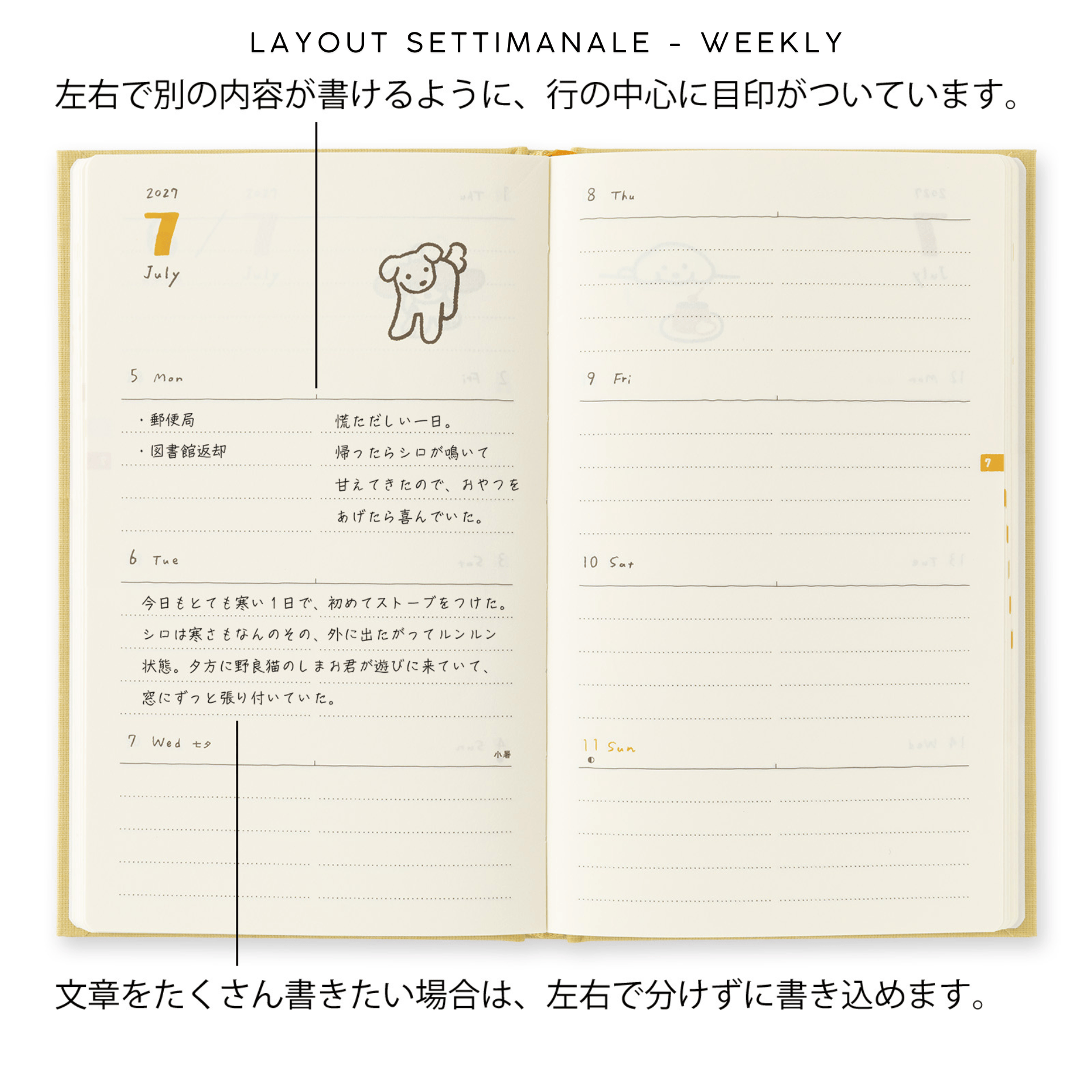 Midori Agenda Agenda Book Style Diary B6 2027