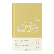 Midori Agenda Agenda Book Style Diary B6 - Dog Yellow 2026