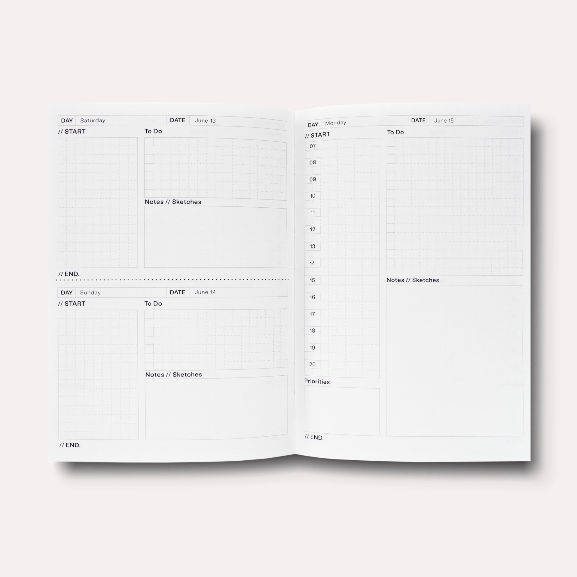 The Completist Agenda Agenda Daily 2027 - Bamboo