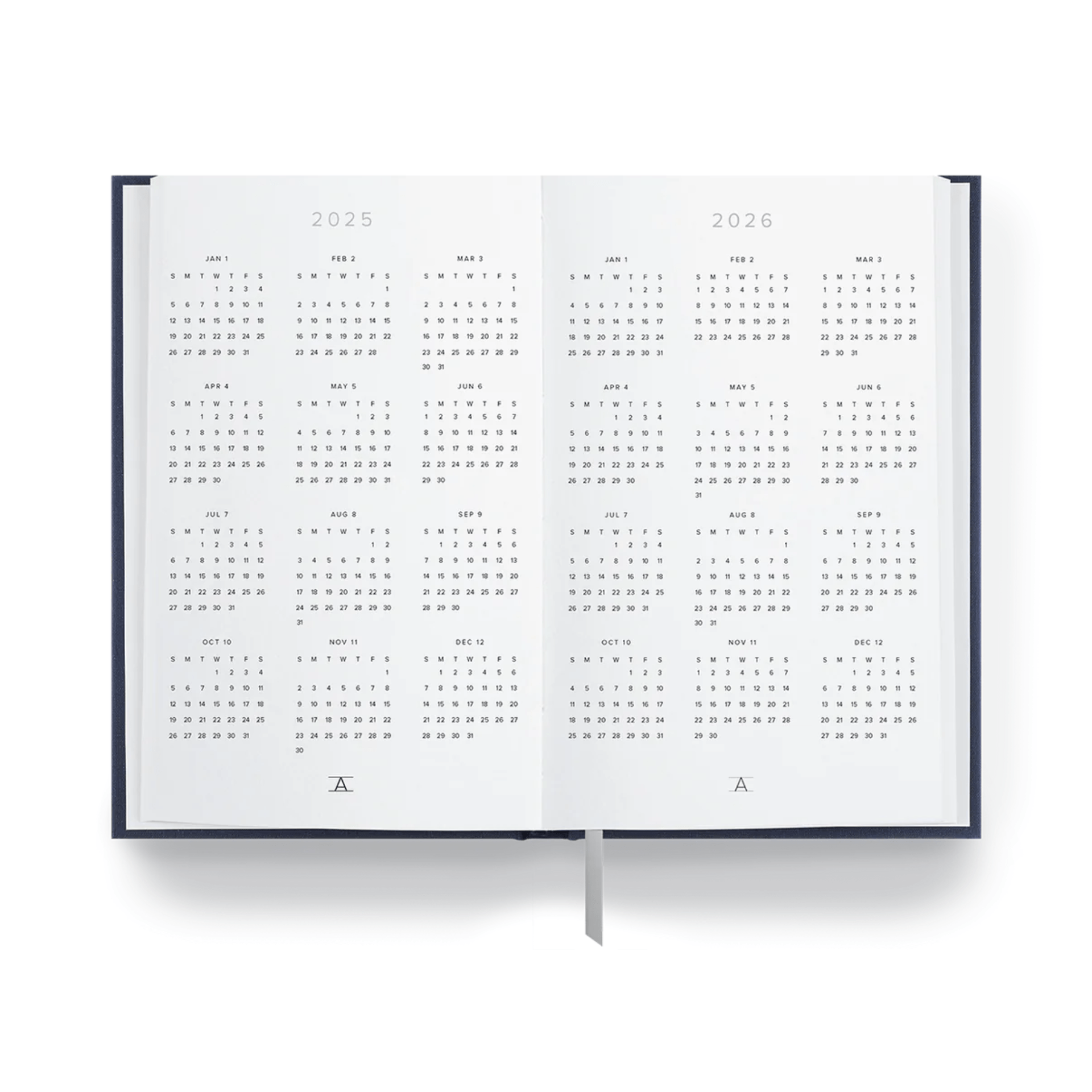 Appointed Agenda Agenda Daily Planner 2025/2026 Oxford Blue