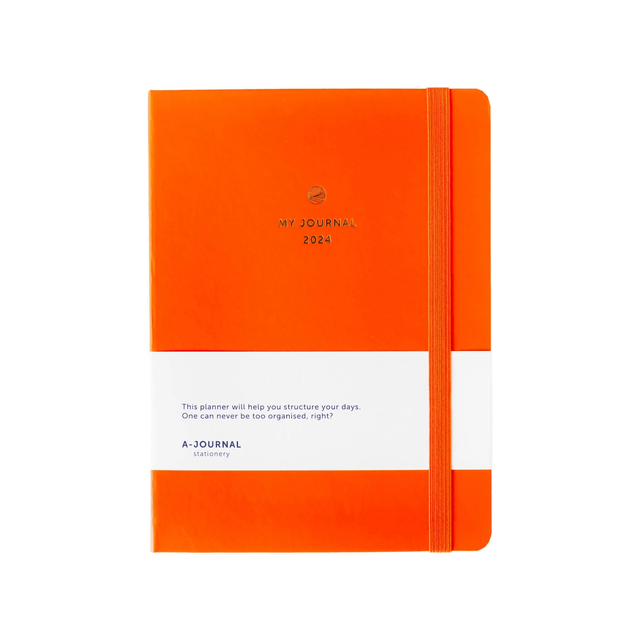 A-Journal Agenda Agenda Diary 2024 Orange