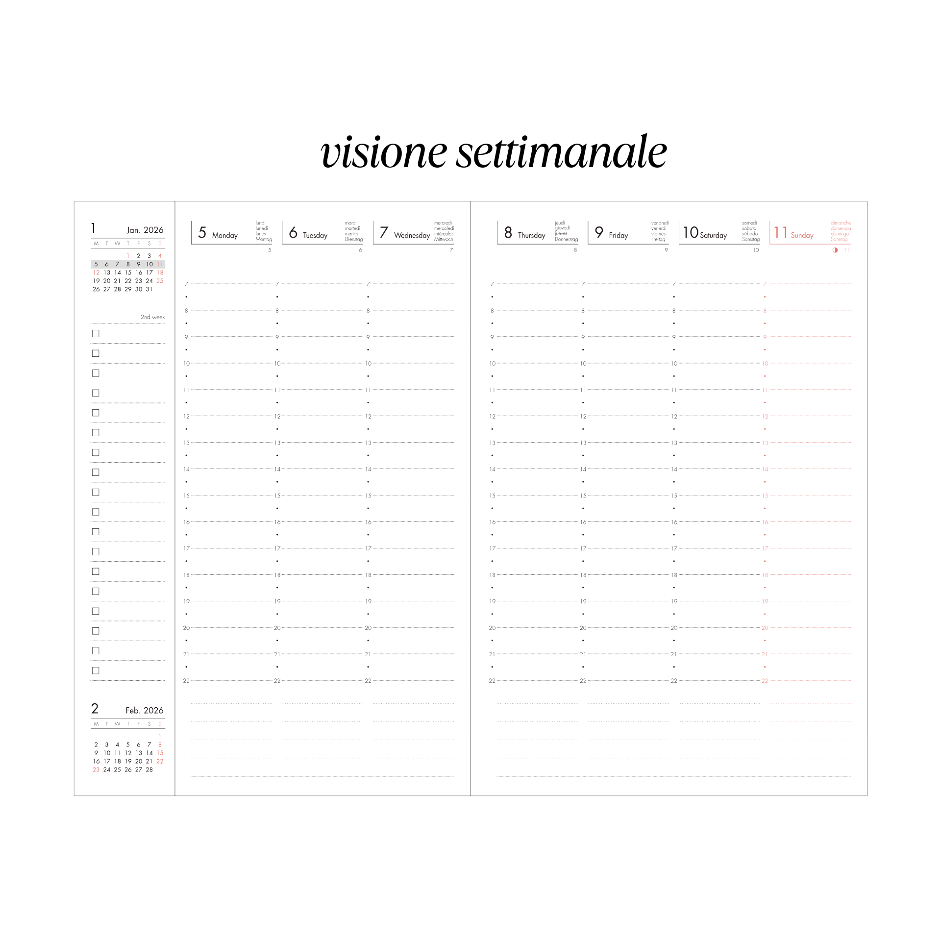 Mark's Tokyo Agenda Agenda Diary 2025-2026 Mark's Tokyo - B6