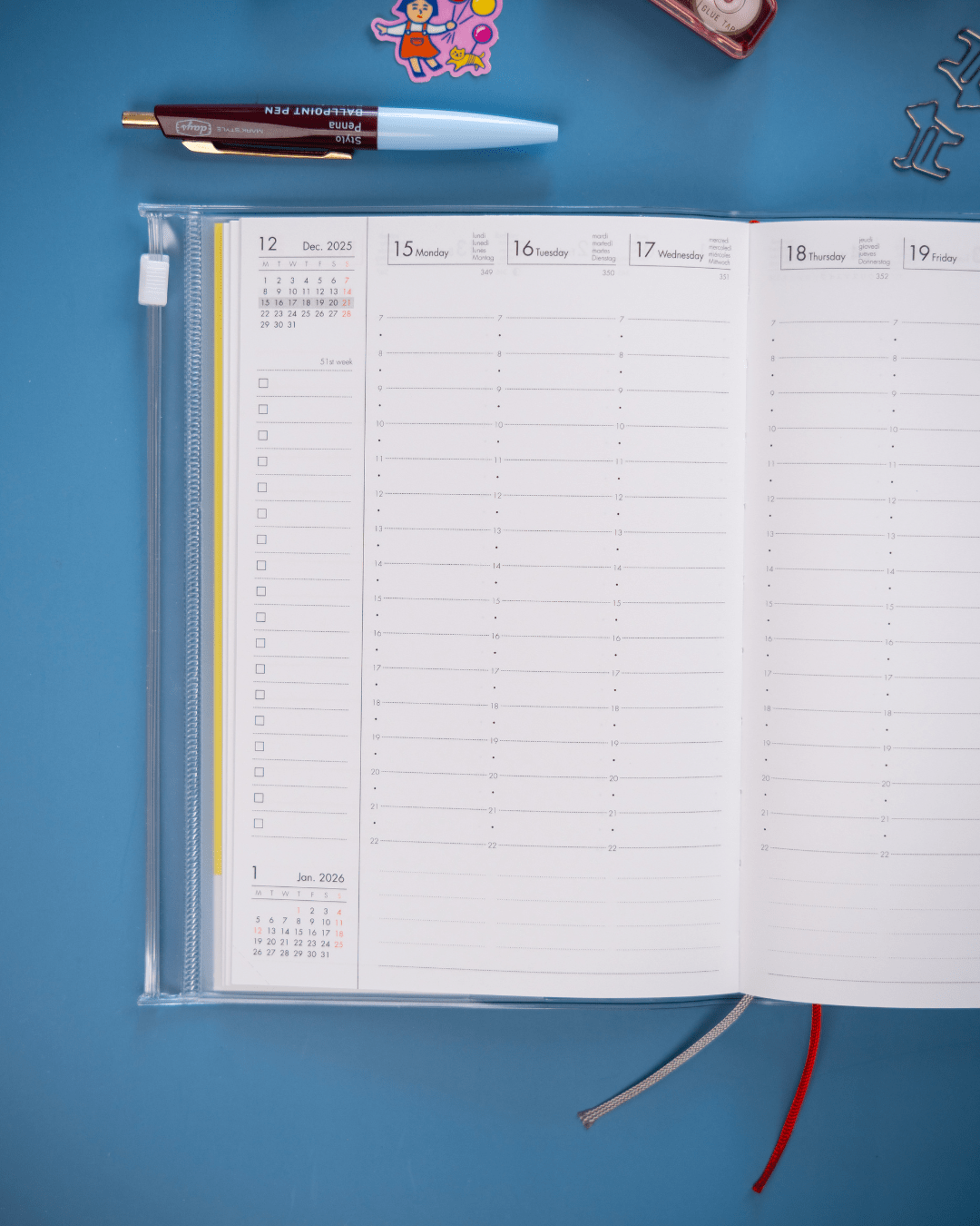 Mark's Tokyo Agenda Agenda Diary 2025-2026 Mark's Tokyo - B6