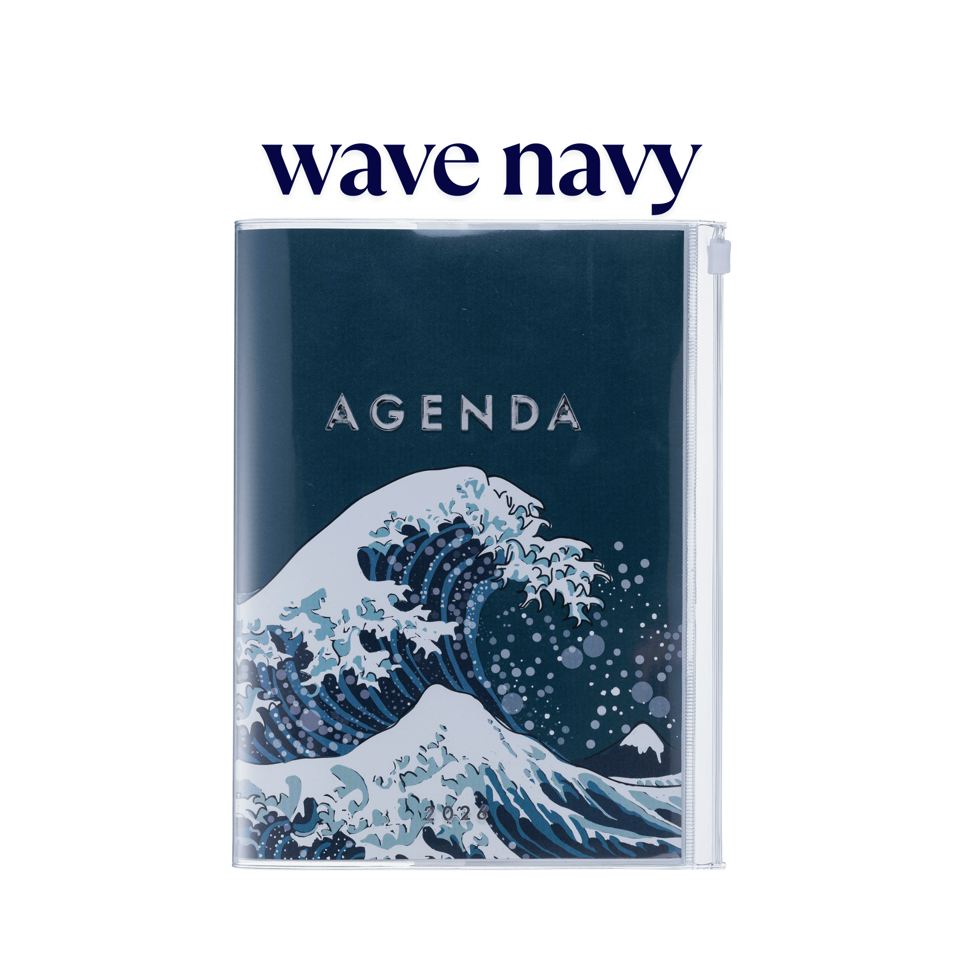 Mark's Tokyo Agenda WAVE NAVY Agenda Diary 2025-2026 Mark's Tokyo - JAPAN