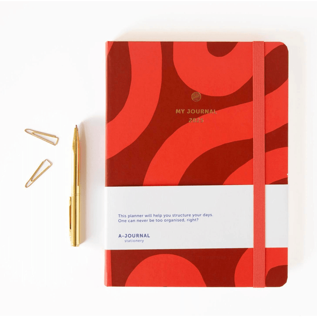 A-Journal Agenda Agenda Diary 2025 Flow Coral