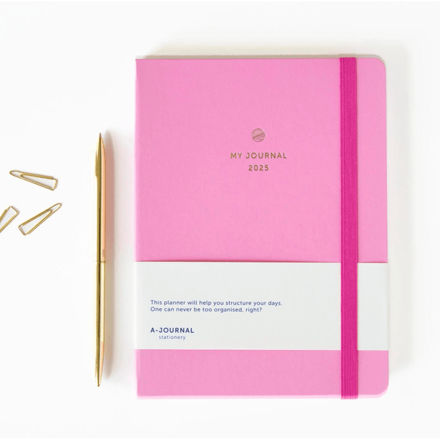 A-Journal Agenda Agenda Diary 2025 Pink