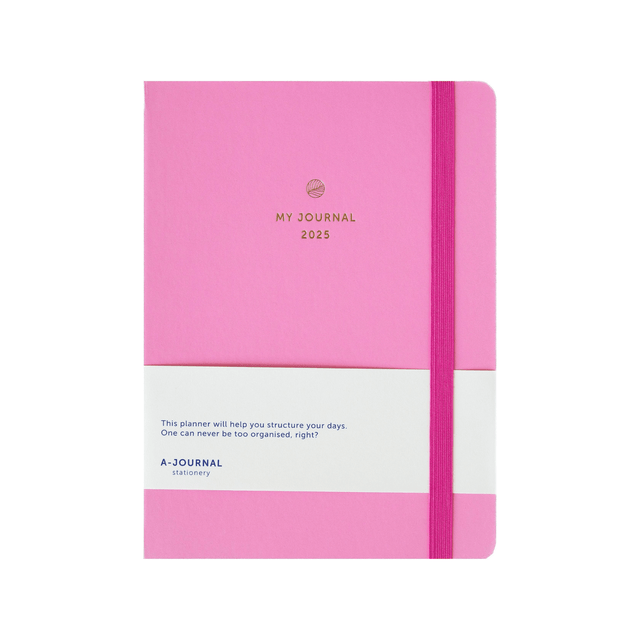 A-Journal Agenda Agenda Diary 2025 Pink