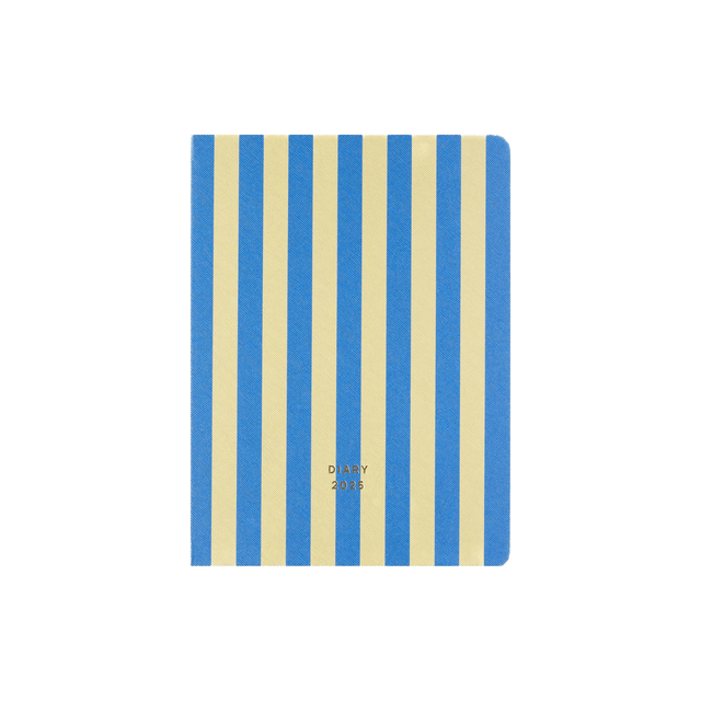 A-Journal Agenda Agenda Diary 2025 Stripes Blue