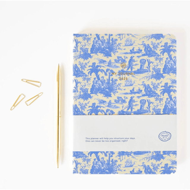 A-Journal Agenda Agenda Diary 2025 Toile de Jouy