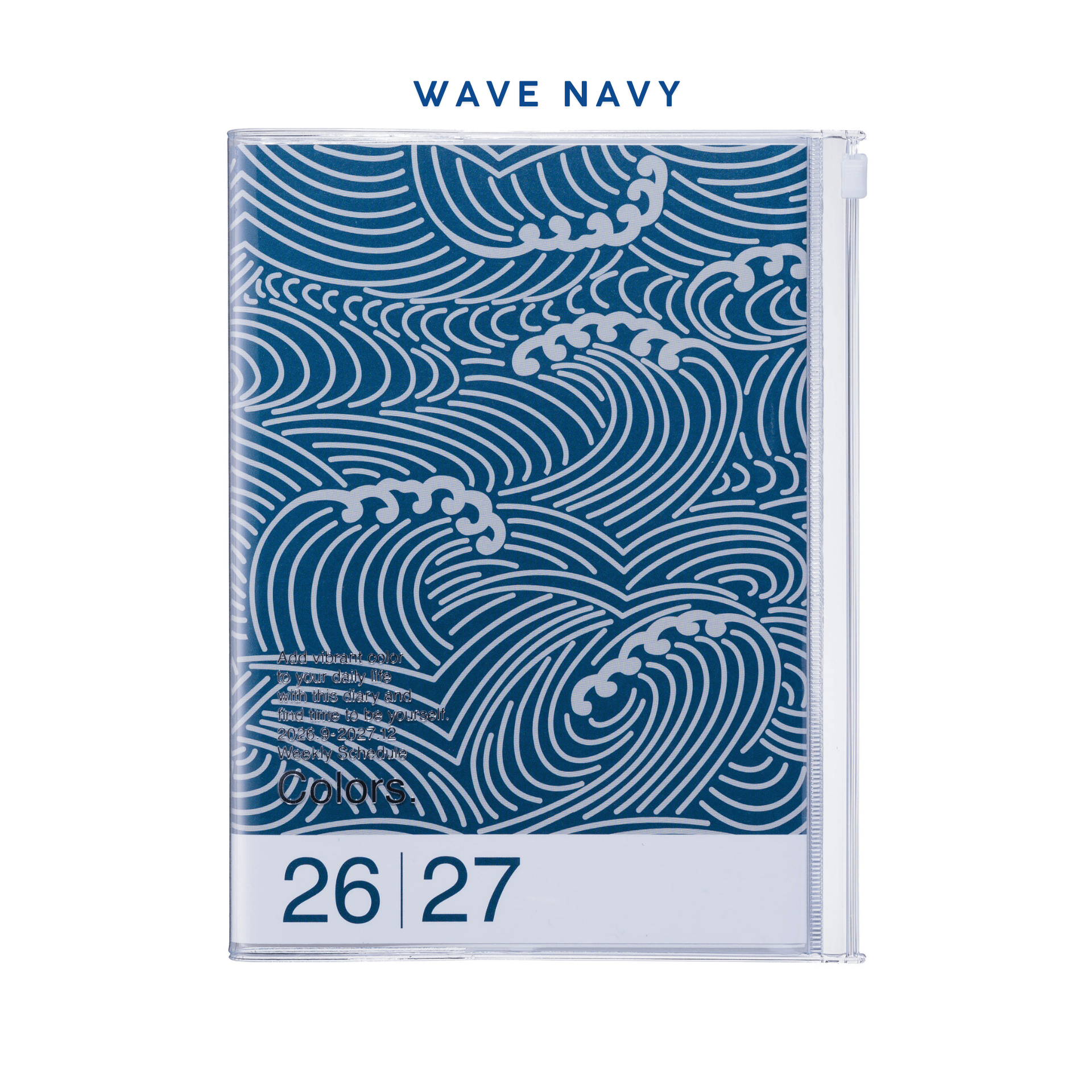 Mark's Tokyo Agenda WAVE NAVY Agenda Diary 2026/2027 - A5 Patterns