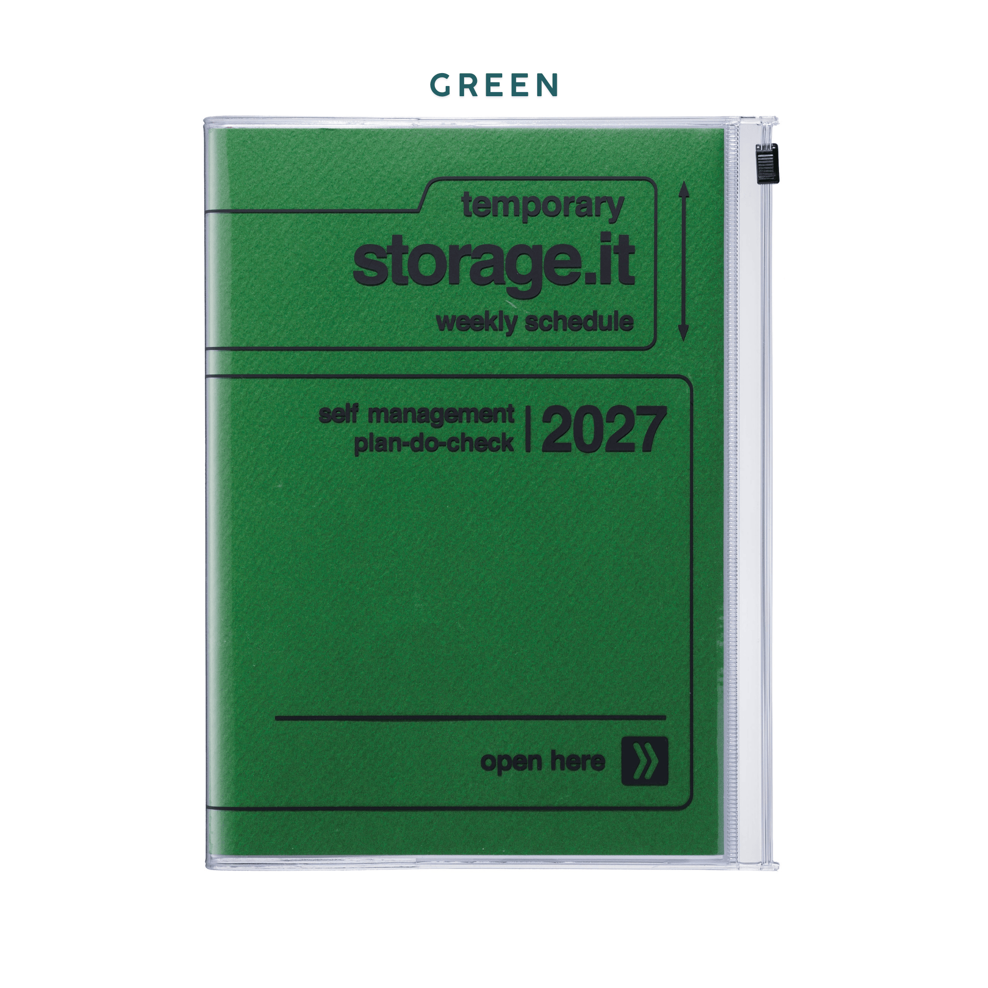 Mark's Tokyo Agenda GREEN Agenda Diary 2026/2027 - A5 Storage